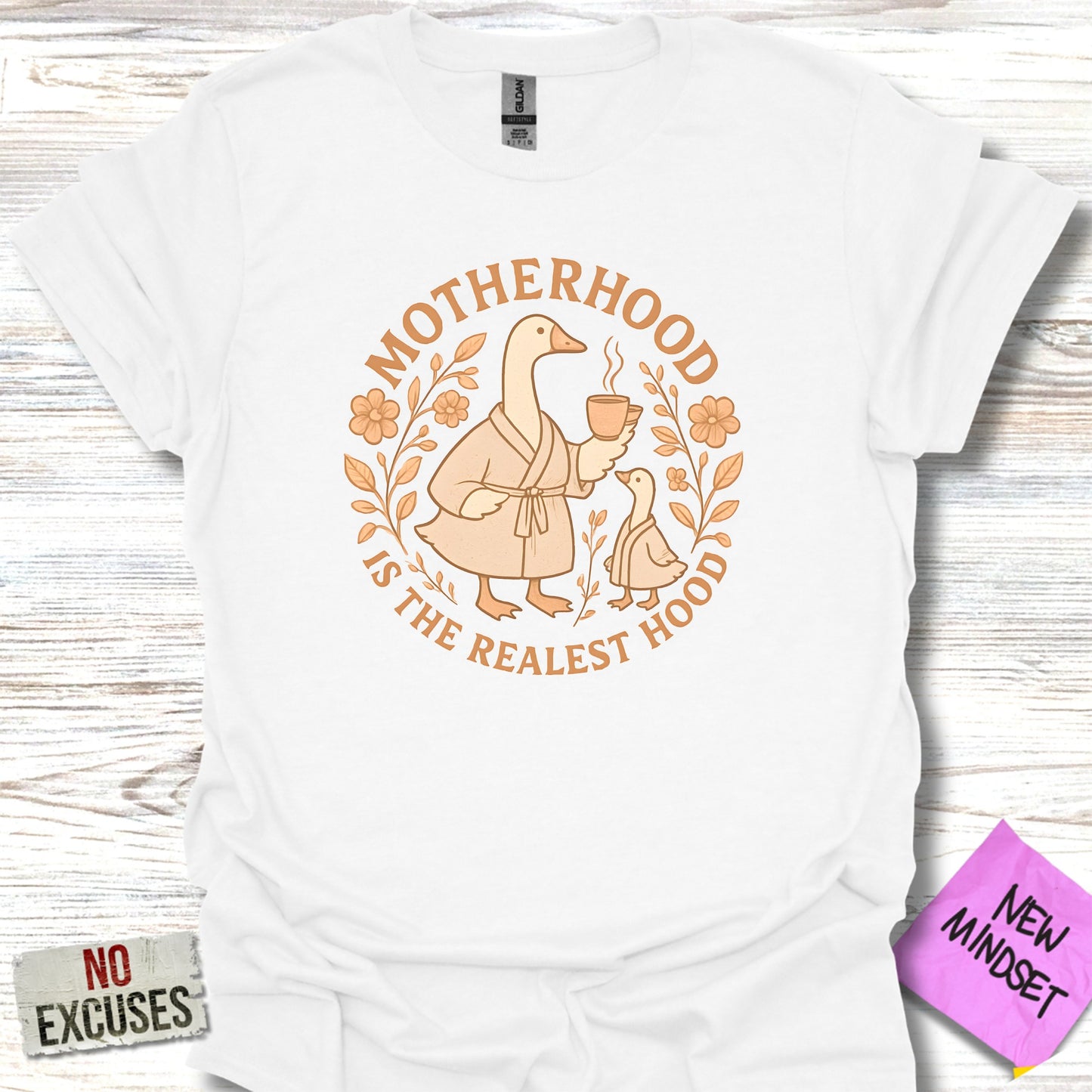 Motherhood Is The Realest Hood Graphic T-Shirt product type