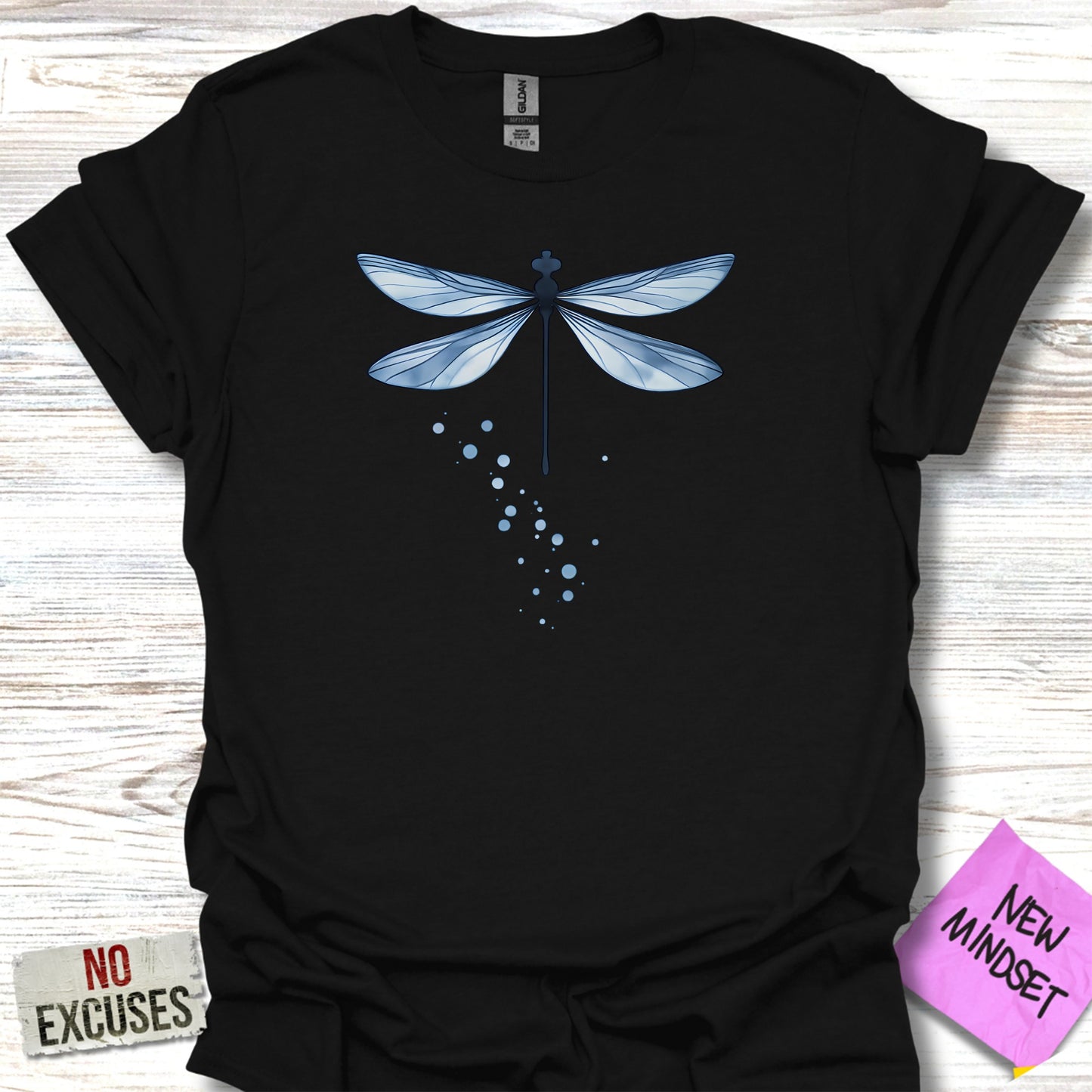 Dragonfly with Abstract Dot Pattern T-Shirt product