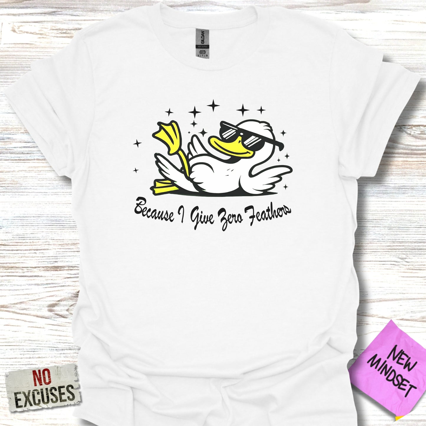Because I Give Zero Feathers Graphic Shirt product type