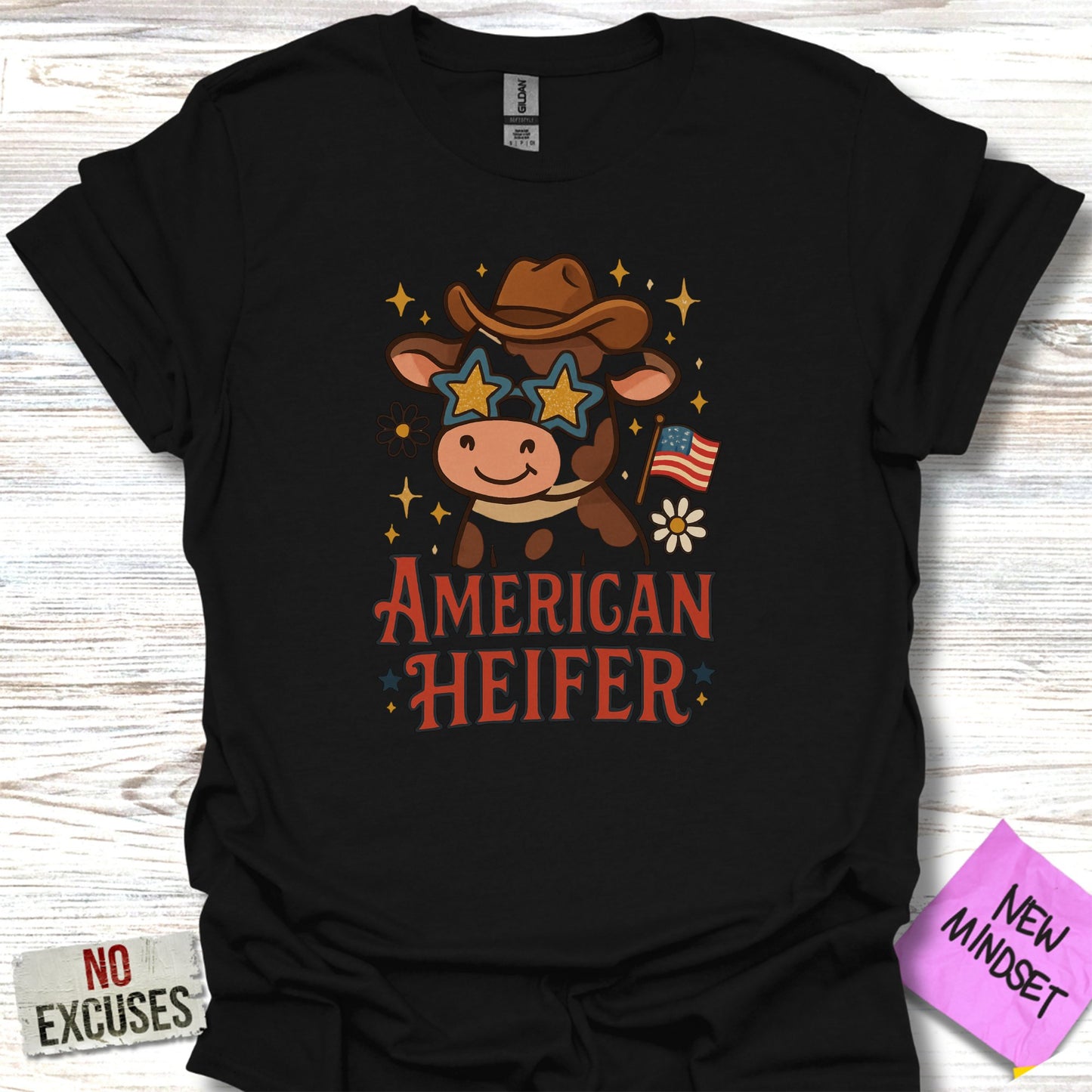 American Heifer Graphic Tee Entertaining Product