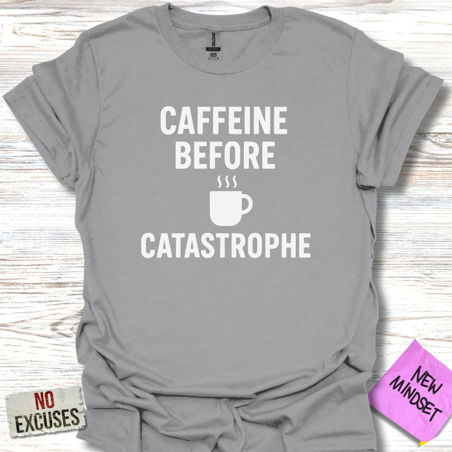 Caffeine Before Catastrophe Graphic Tee product