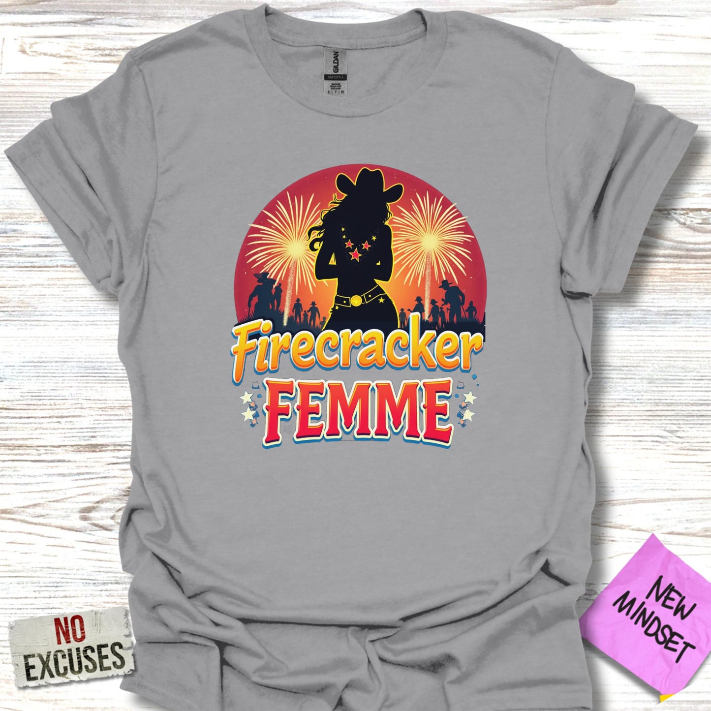 Firecracker Femme Tshirt New Mindset No Excuses product