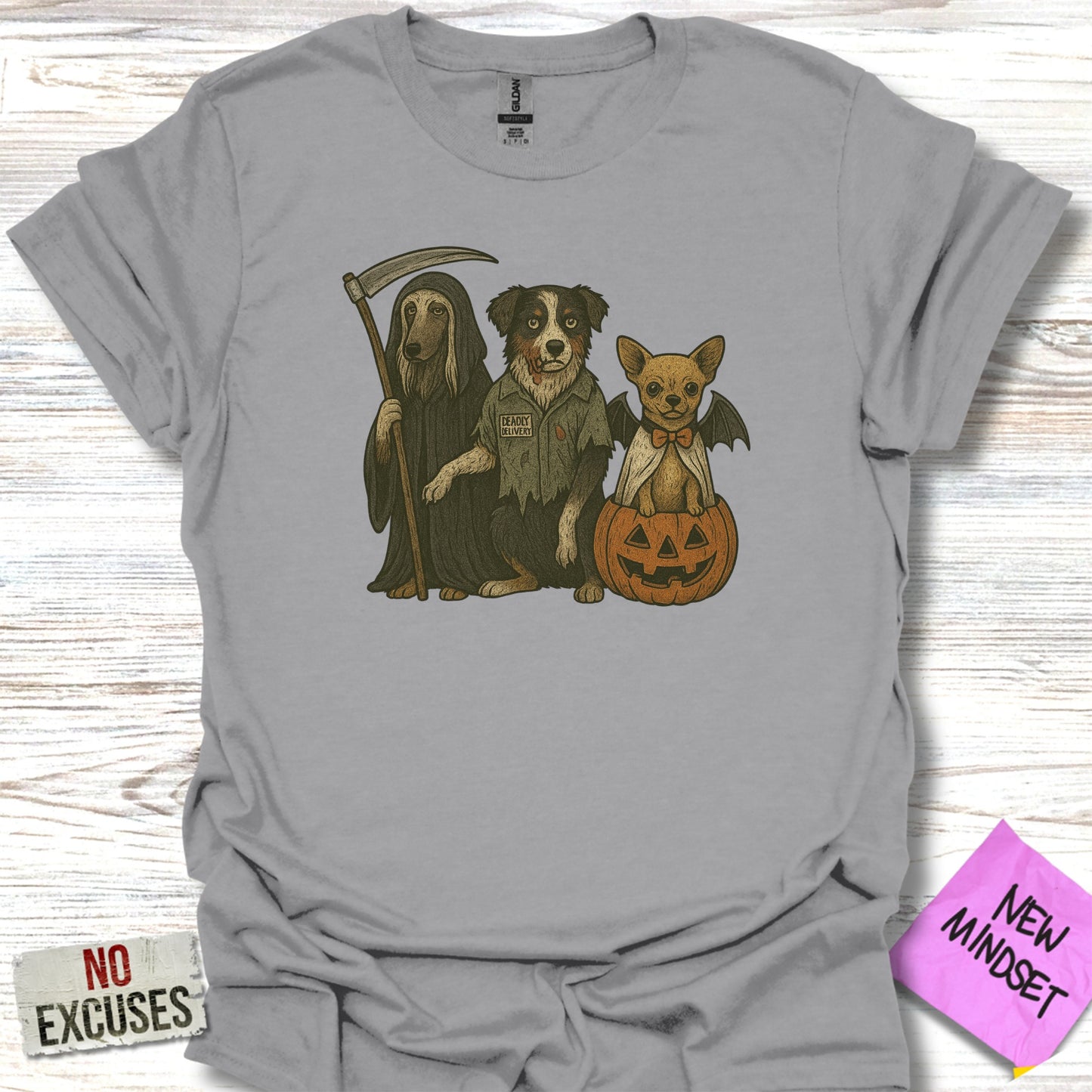 Adorable Halloween Dogs Graphic Tee Shirt product type