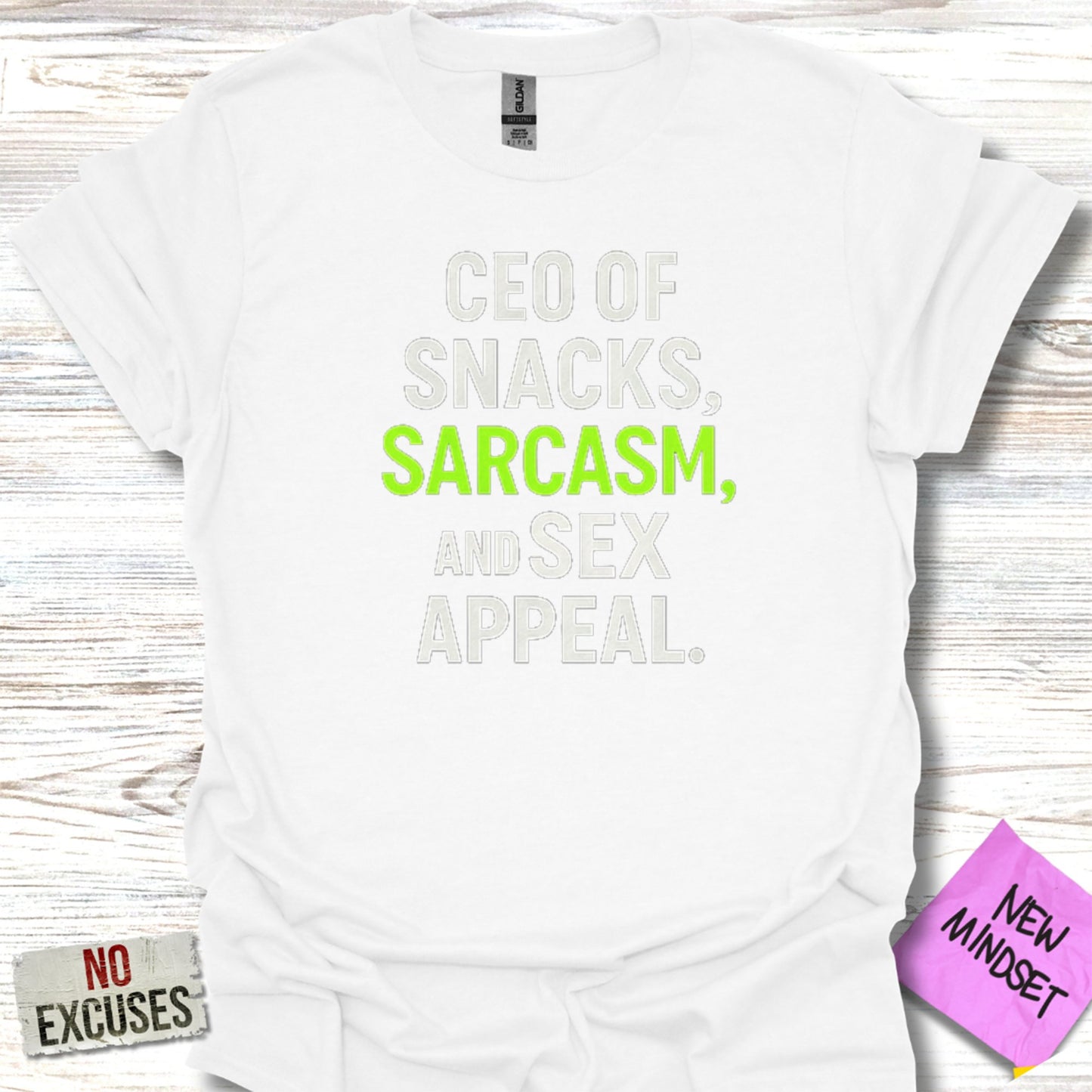 CEO of Snacks Sarcasm and Sex Appeal product type