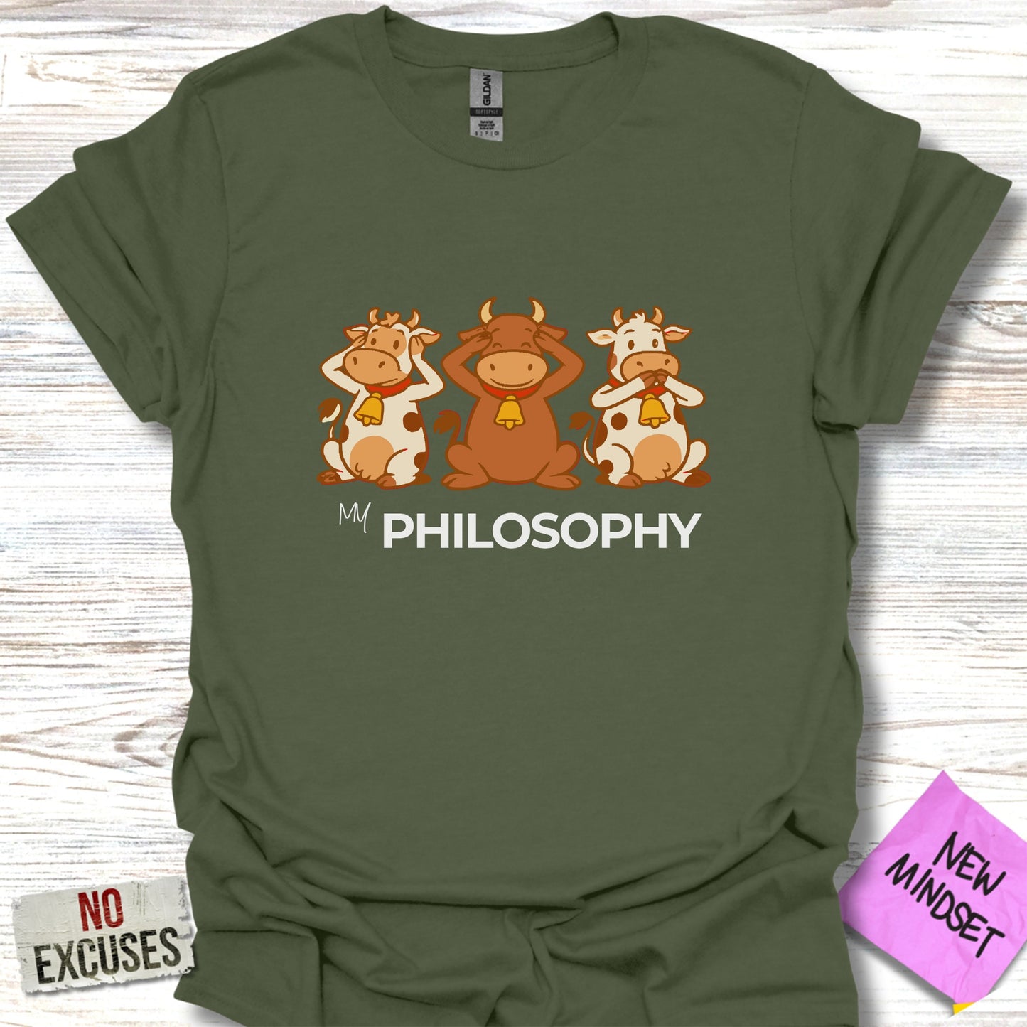 Funny Philosophy Cows Graphic Tee for Unisex product