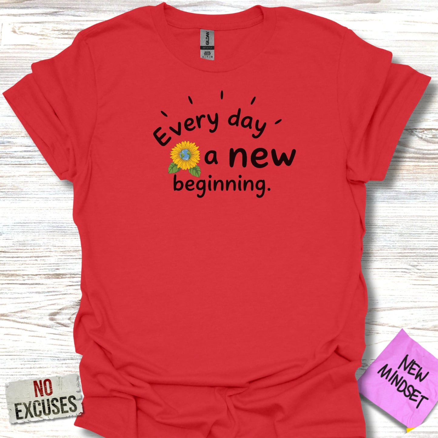 Every Day a New Beginning Sunflower T-Shirt
