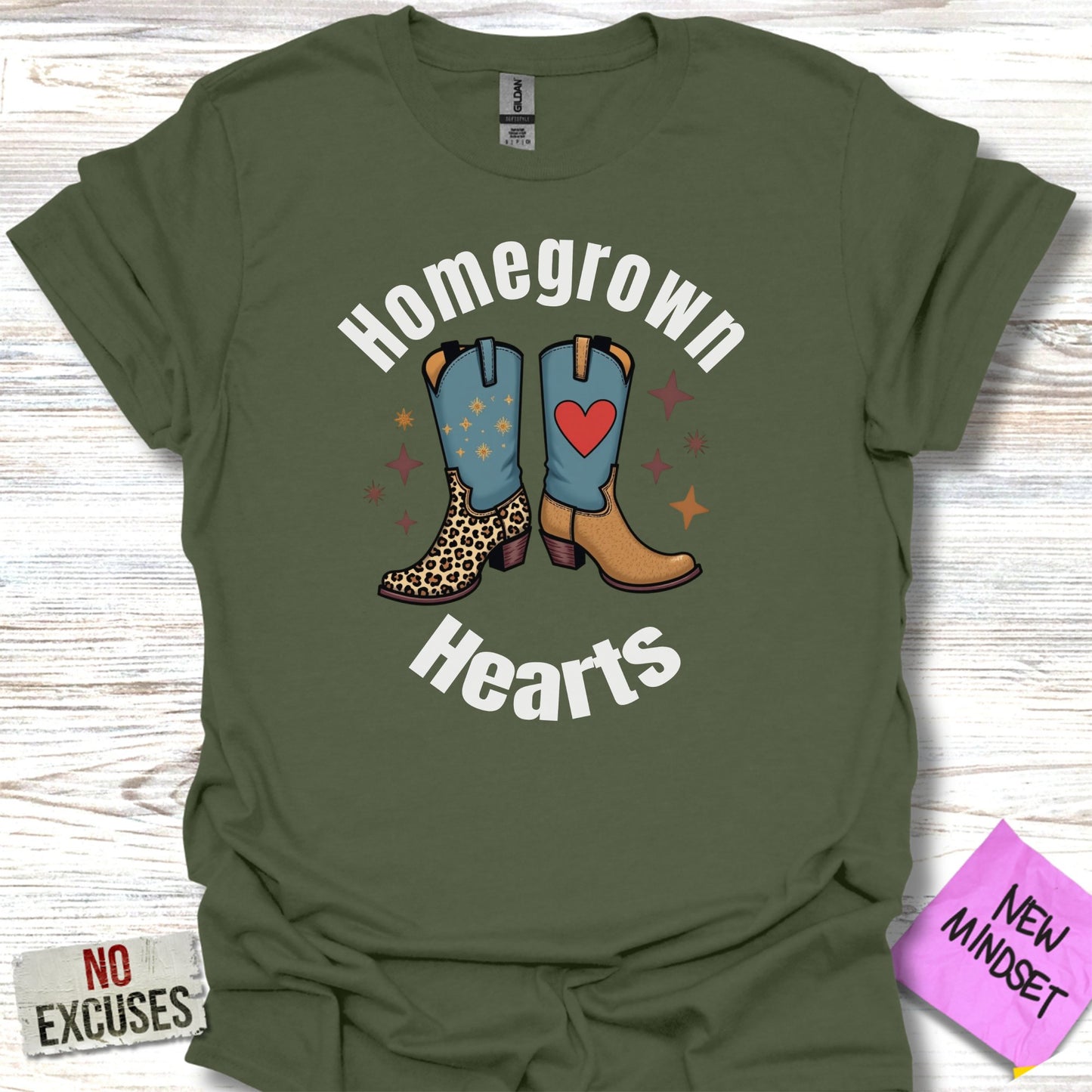 Homegrown Hearts Western Style Graphic Tee product