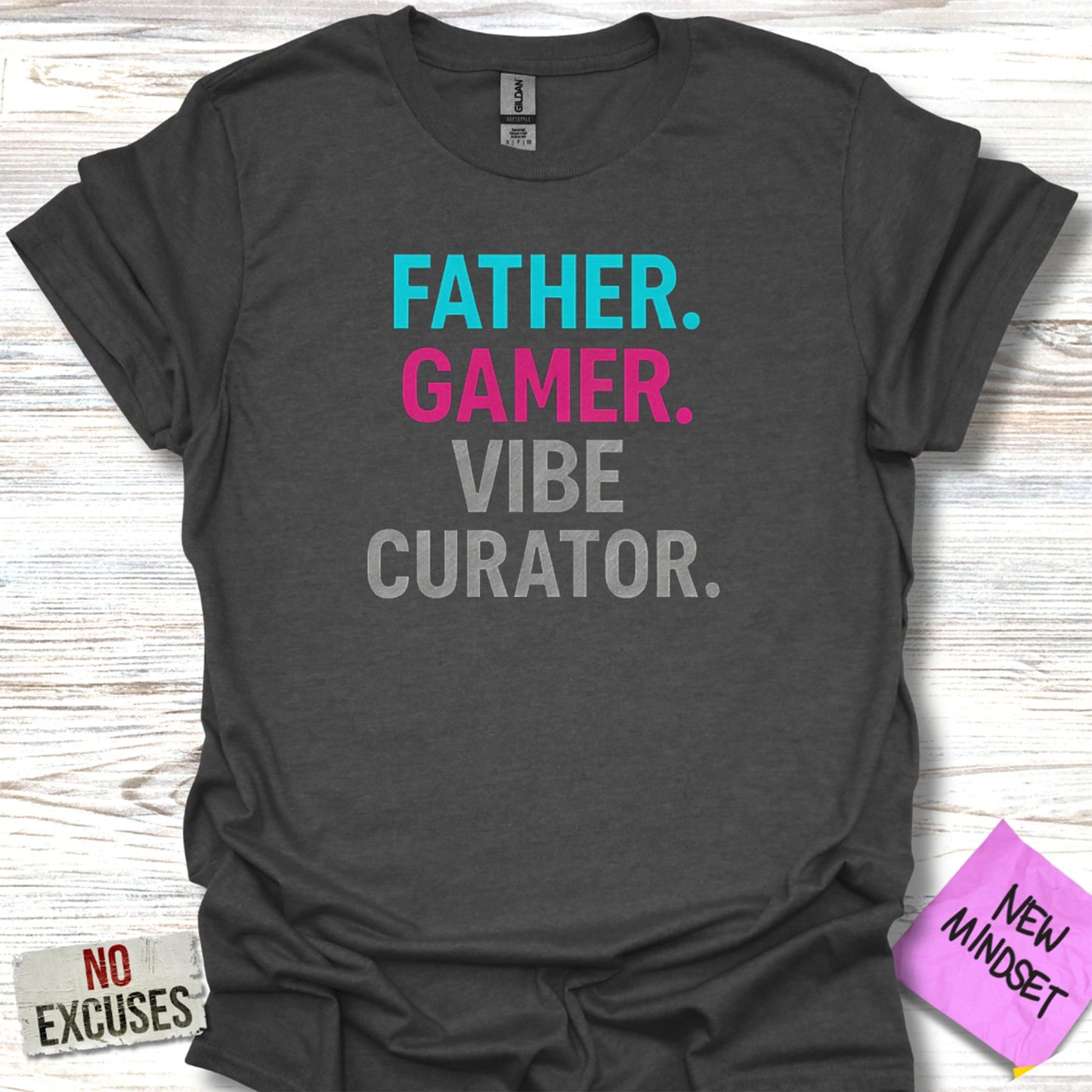 Father Gamer Vibe Curator Graphic T-Shirt product