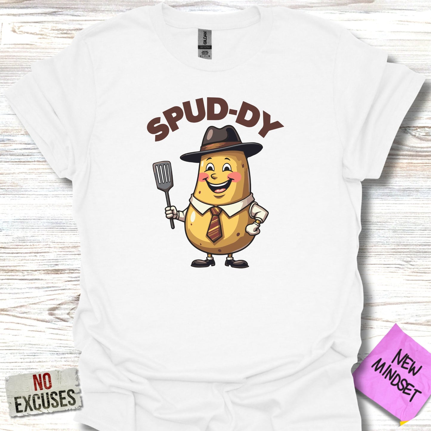 Spud-Dy Potato Character Fun T-shirt Product