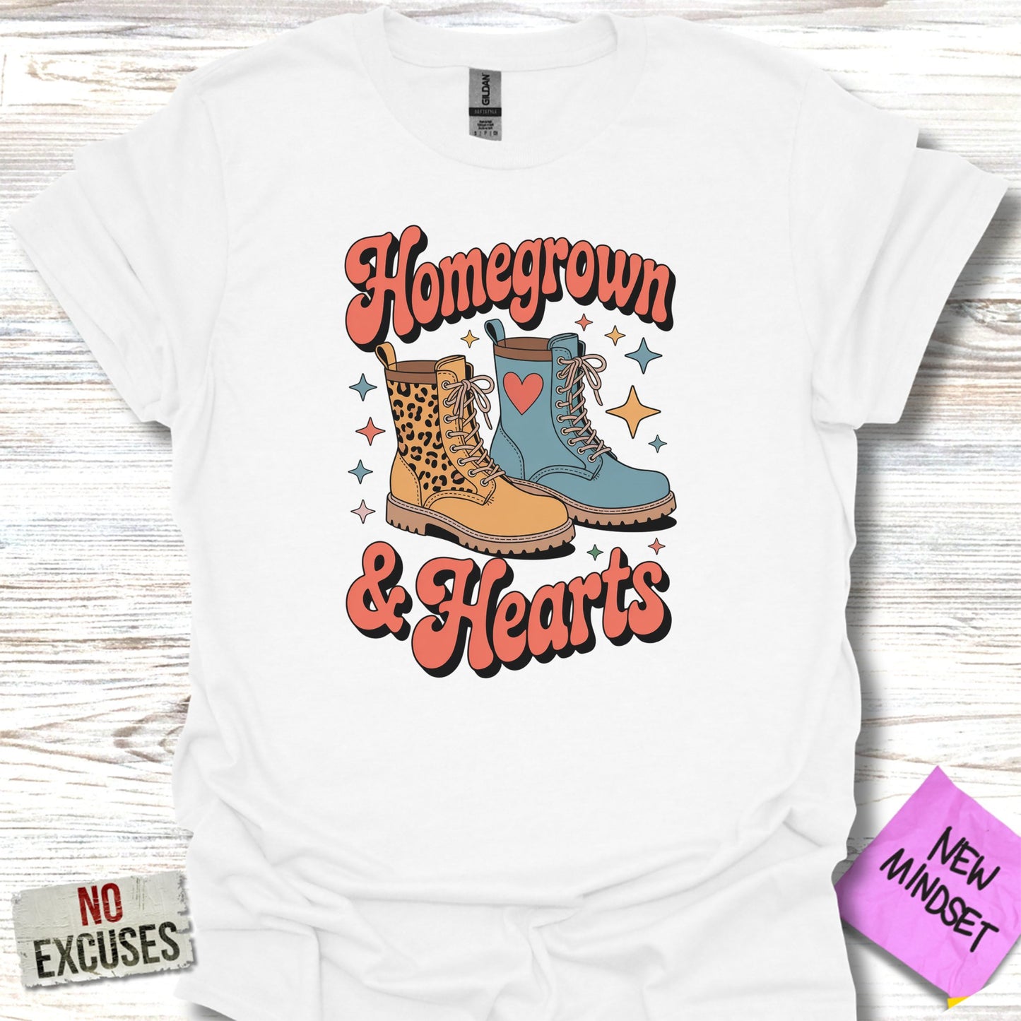 Homegrown and Hearts Graphic Tee Casual Shirt product