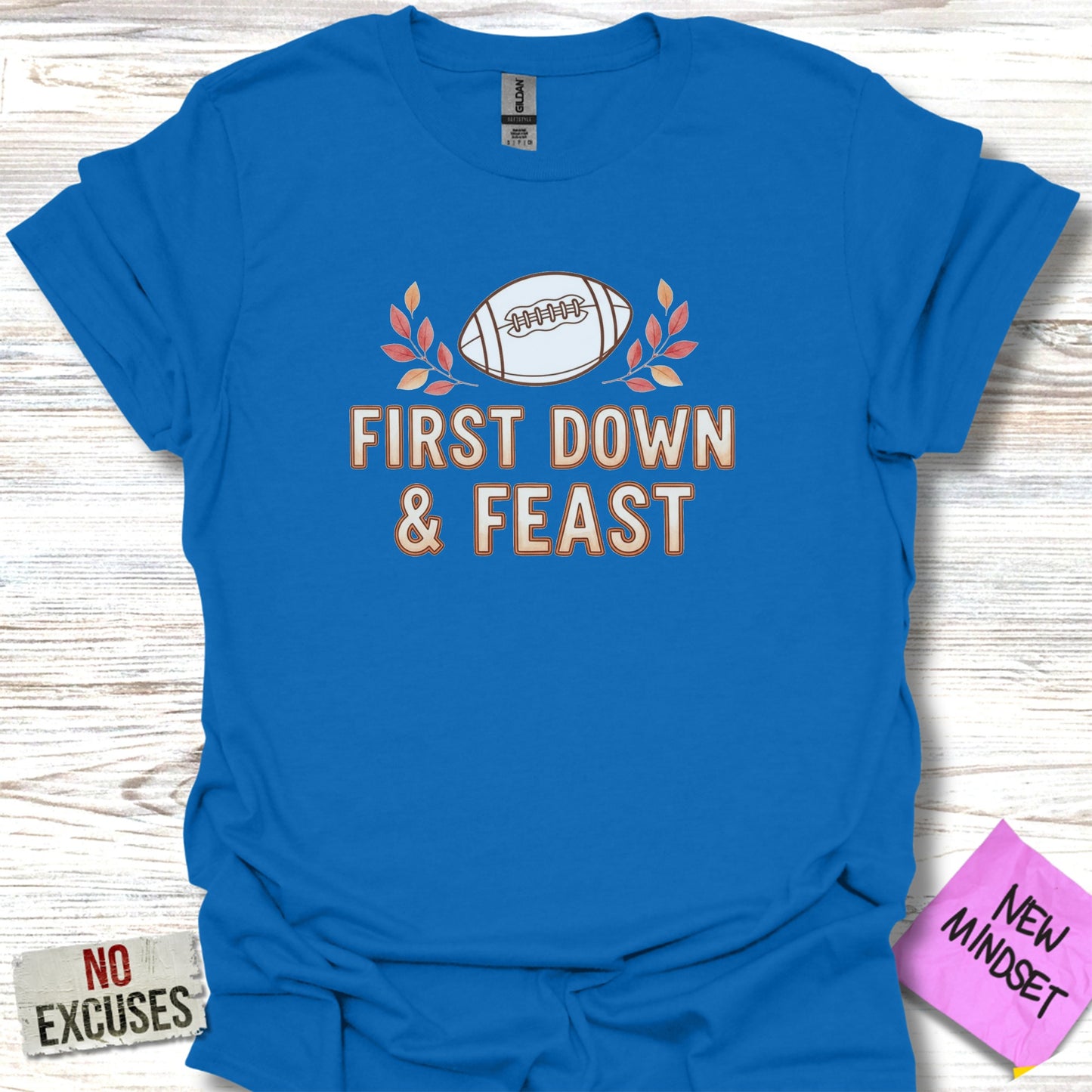 First Down Feast Football Graphic T-Shirt product