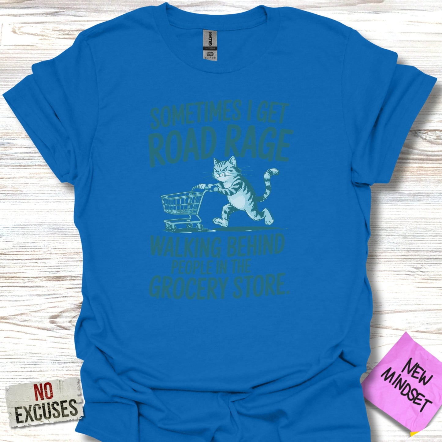 Funny Cat Grocery Store Rage T-shirt product type