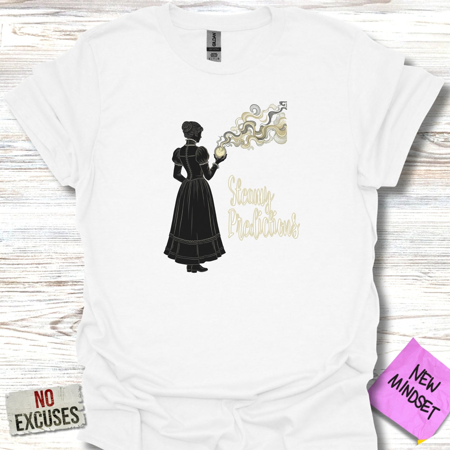 Steamy Predictions Graphic White T-shirt product