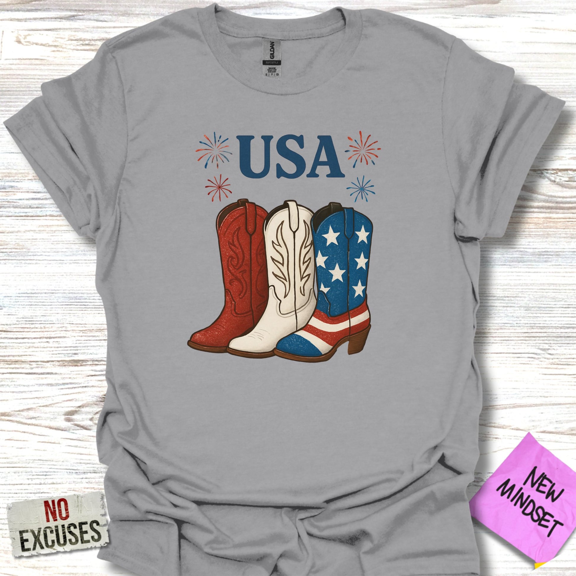 USA Boots Patriotic T-Shirt Apparel Clothing product