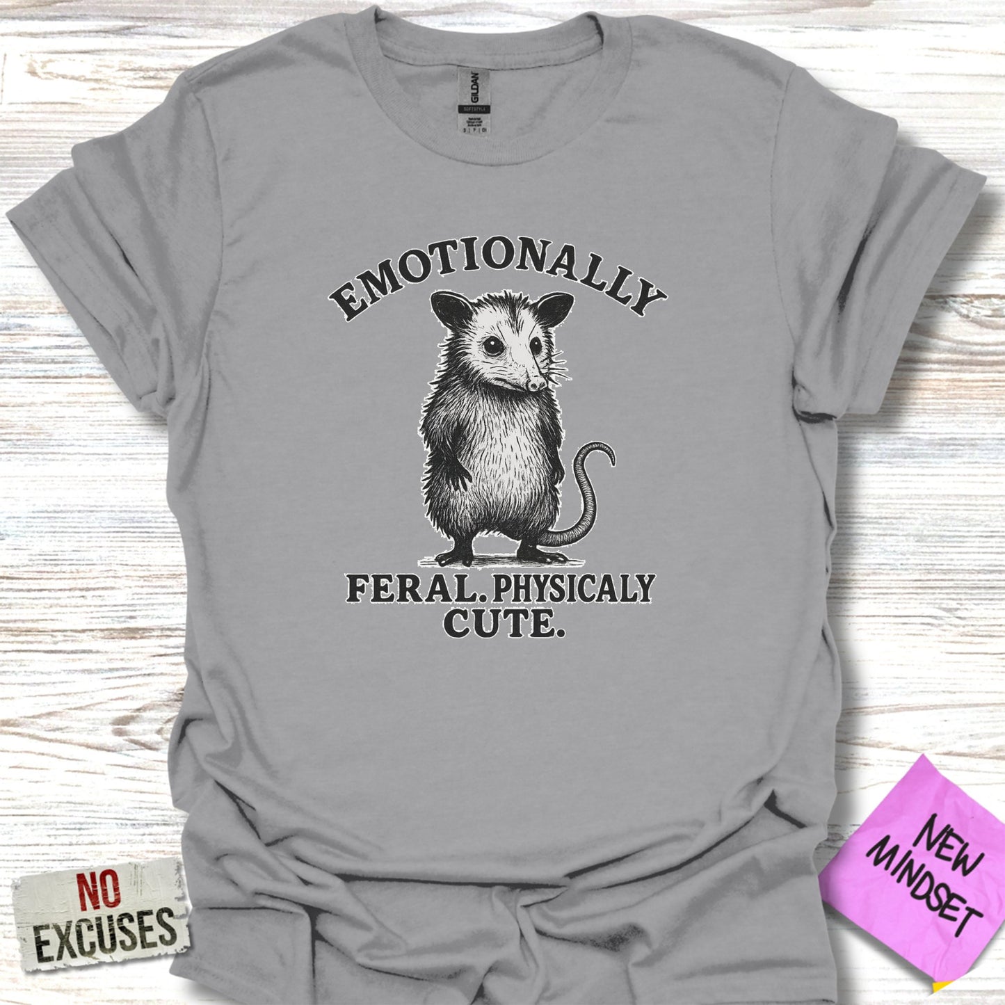 Emotionally Feral Physically Cute Opossum T-shirt product