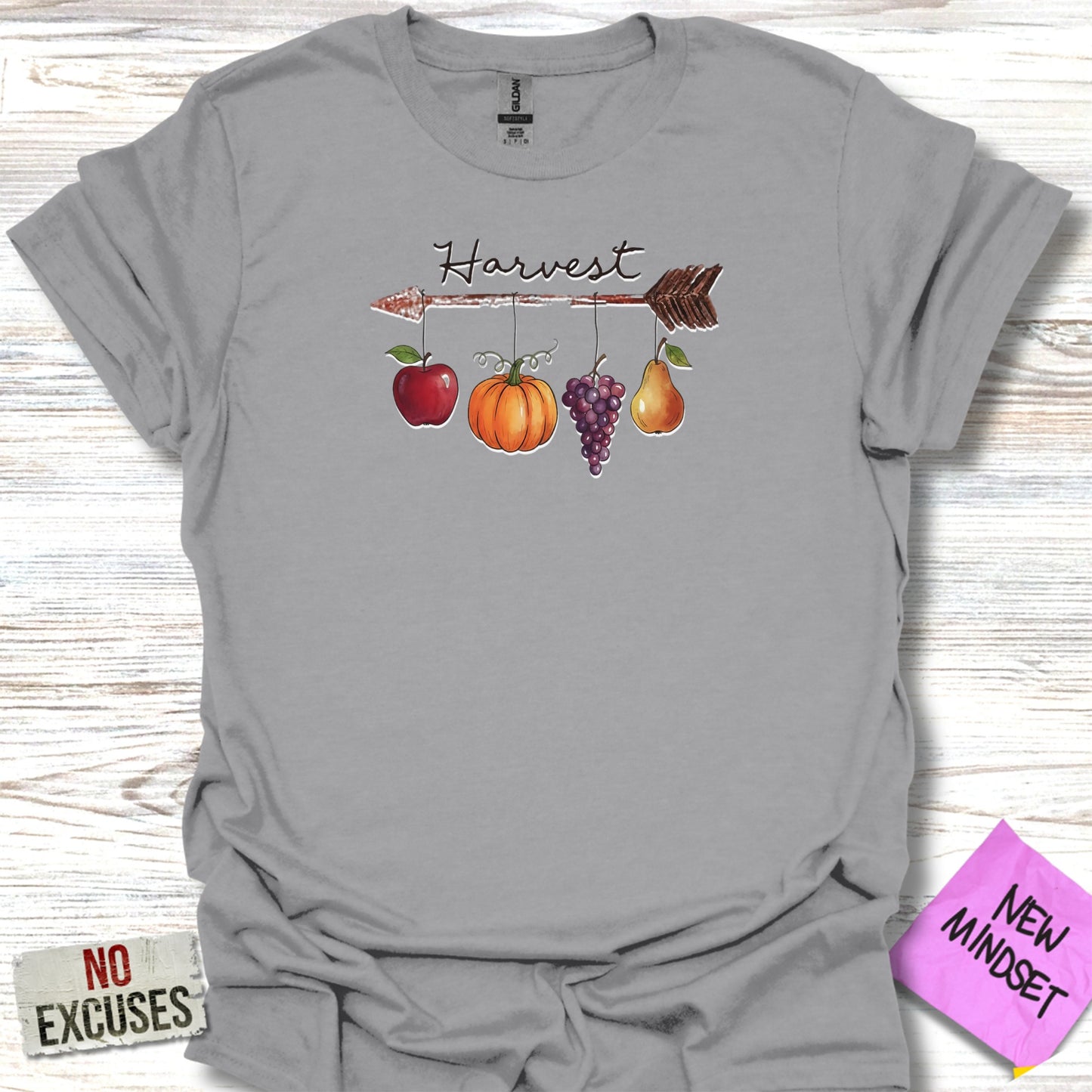 Harvest Arrow Graphic Tee with Fruits Design product type