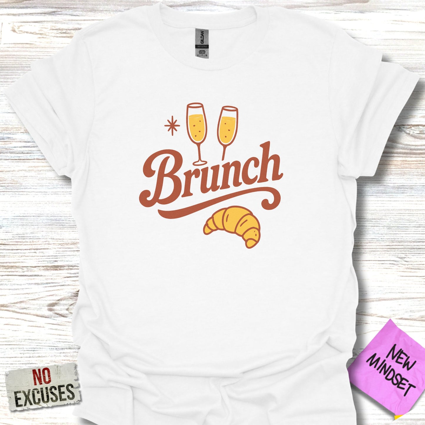 Brunch Print with Croissant Graphic Clothing product