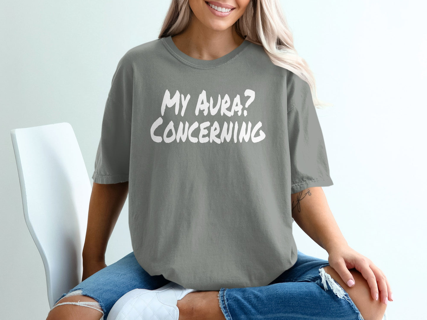 My Aura Concerning Funny Statement T-shirt Product Type
My Aura Concerning
Funny Shirt
Statement Tee
Humorous Top
Sarcastic Shirt
Aesthetic Tee
Unique Design
Trendy Shirt
Graphic Tee
Quote Shirt
Aura Vibes
Concerning Aura
Pop Culture
Meme Shirt
Cool Shirt
Everyday Style
Birthday Gift
Gift Idea
Expressive Shirt
Unisex Apparel