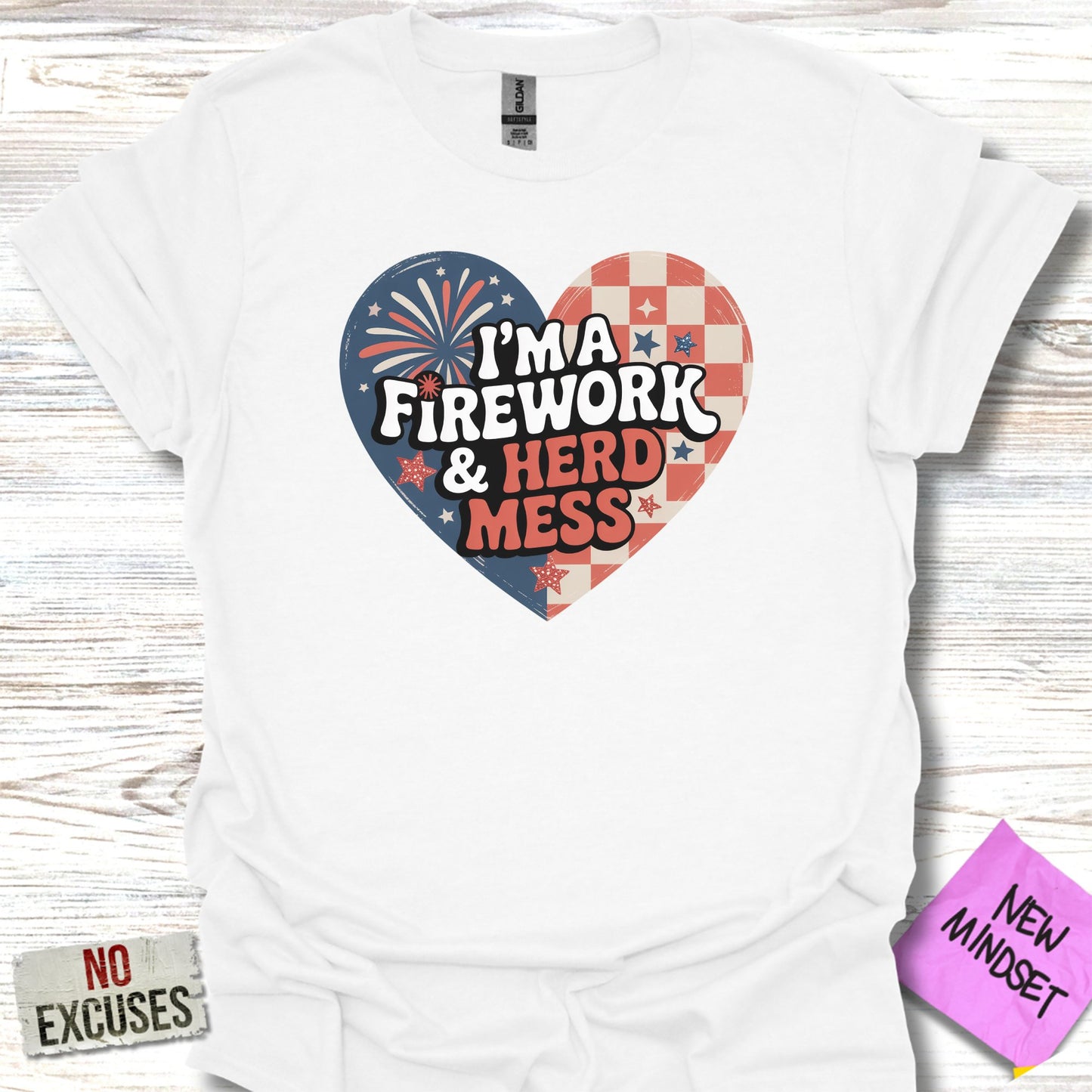 I'm a Firework and Herd Mess Graphic T-Shirt product