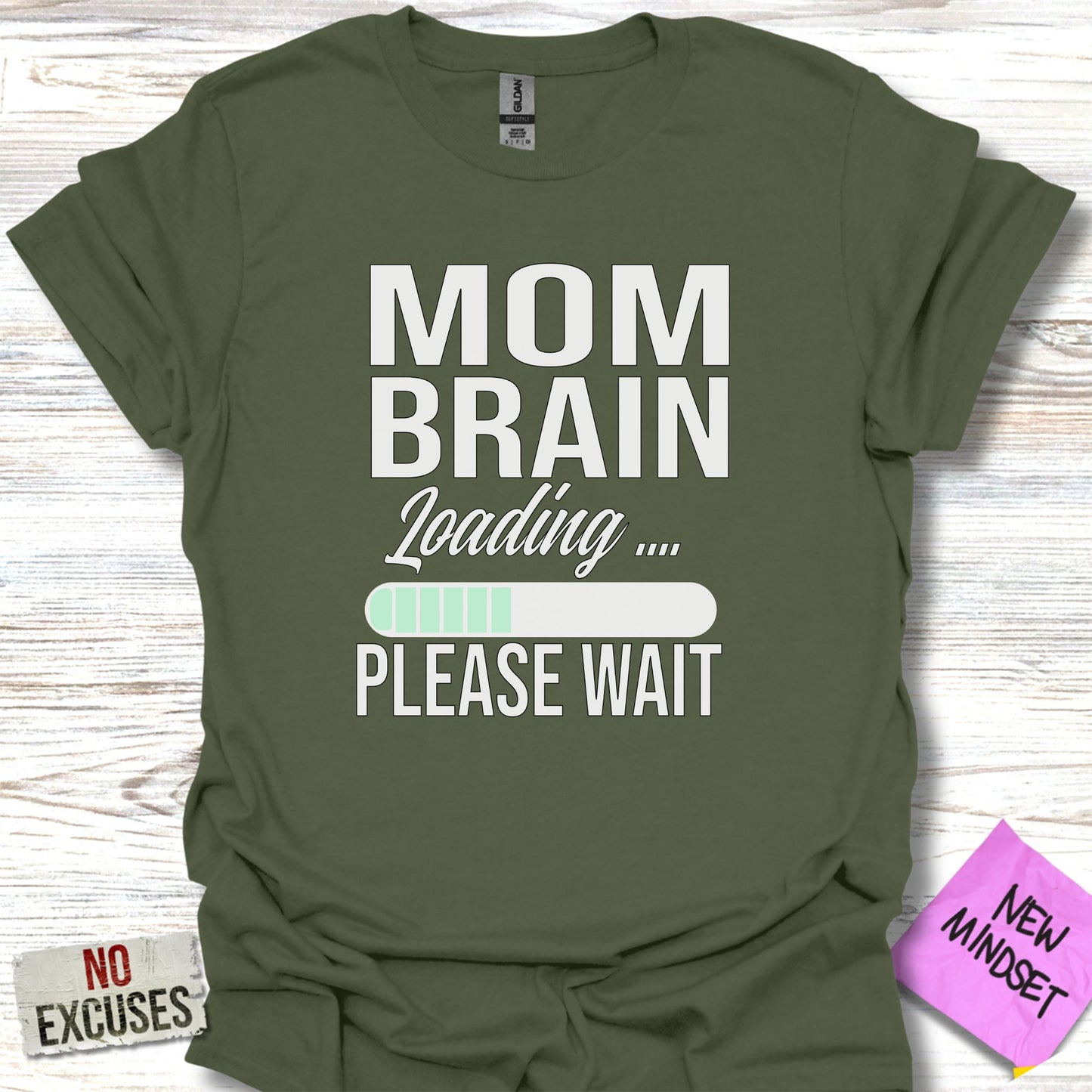 Mom Brain Loading Please Wait Graphic T-Shirt product