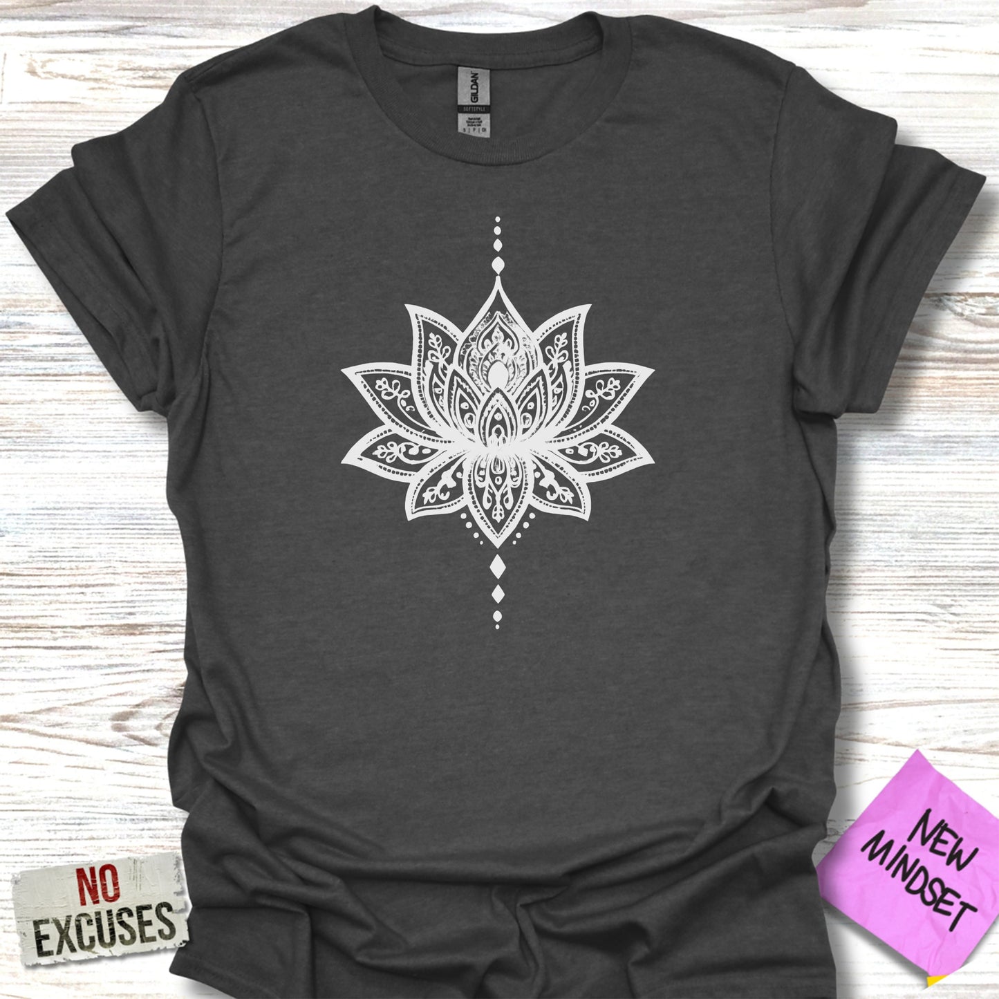 Intricate Lotus Design Graphic Tee Shirt product type