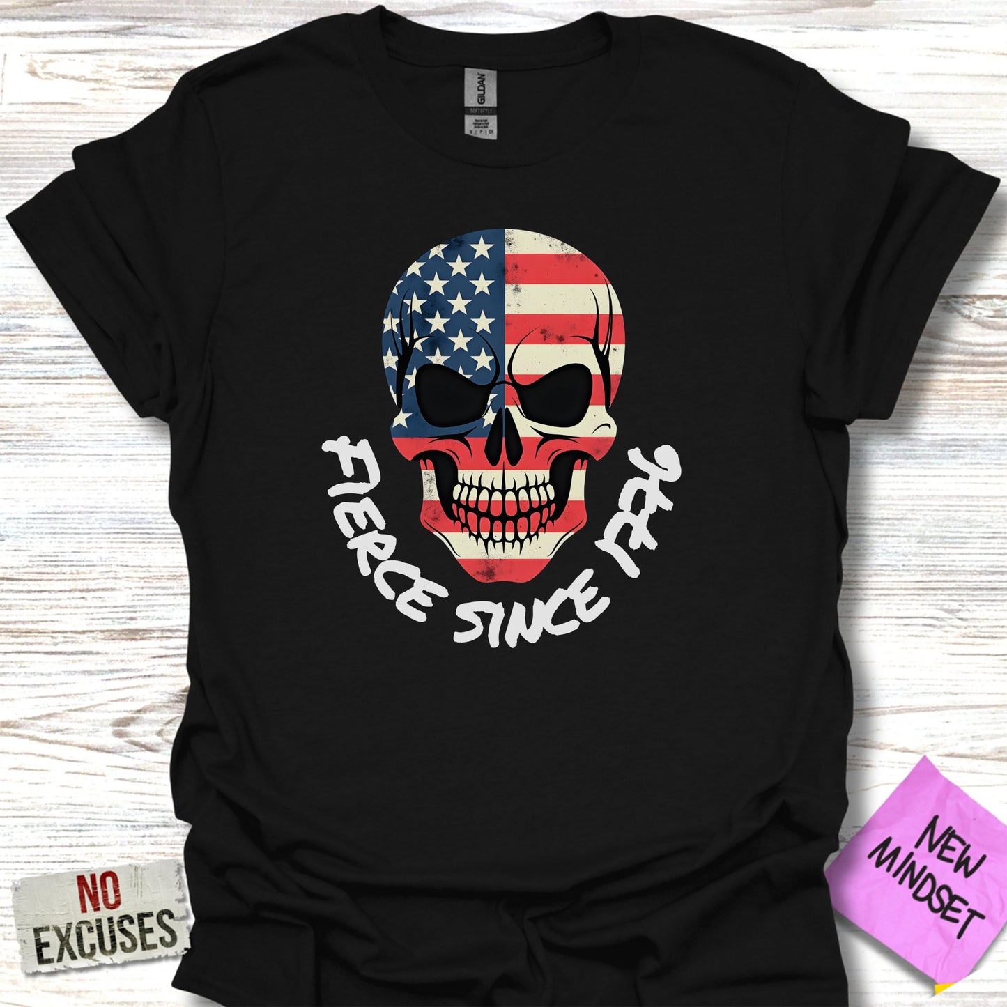 Fierce Since 1776 Skull Graphic Tee Product