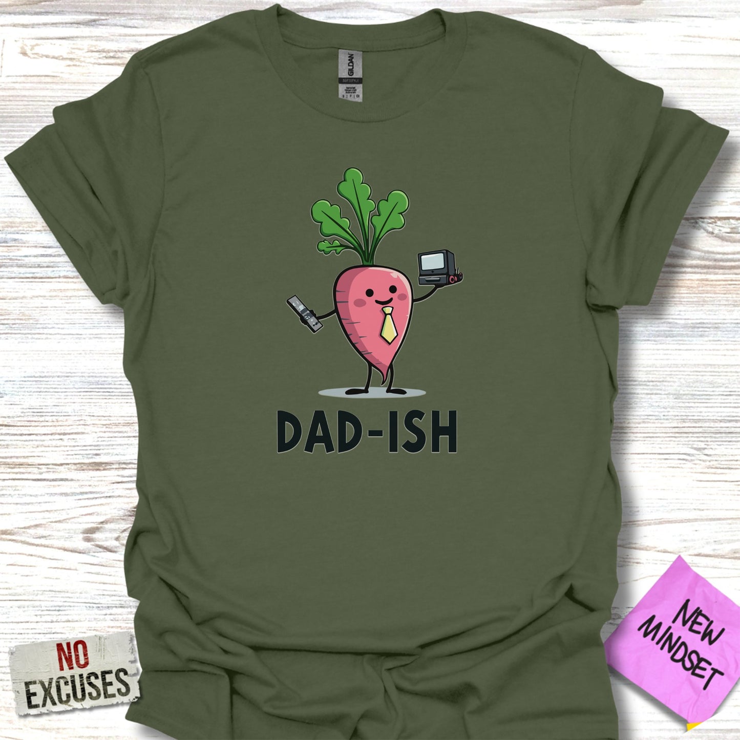 Funny Dad-ish Radish Graphic T-Shirt product type