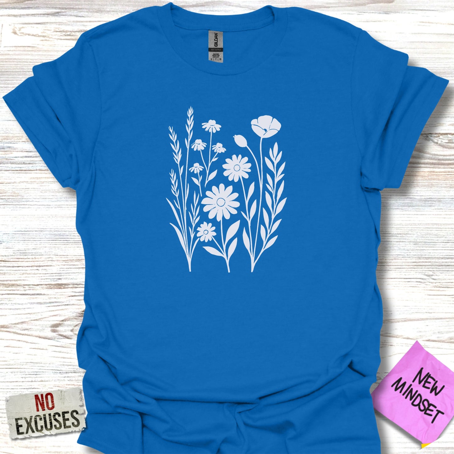 Floral Graphic Casual Teal Blue Shirt product type