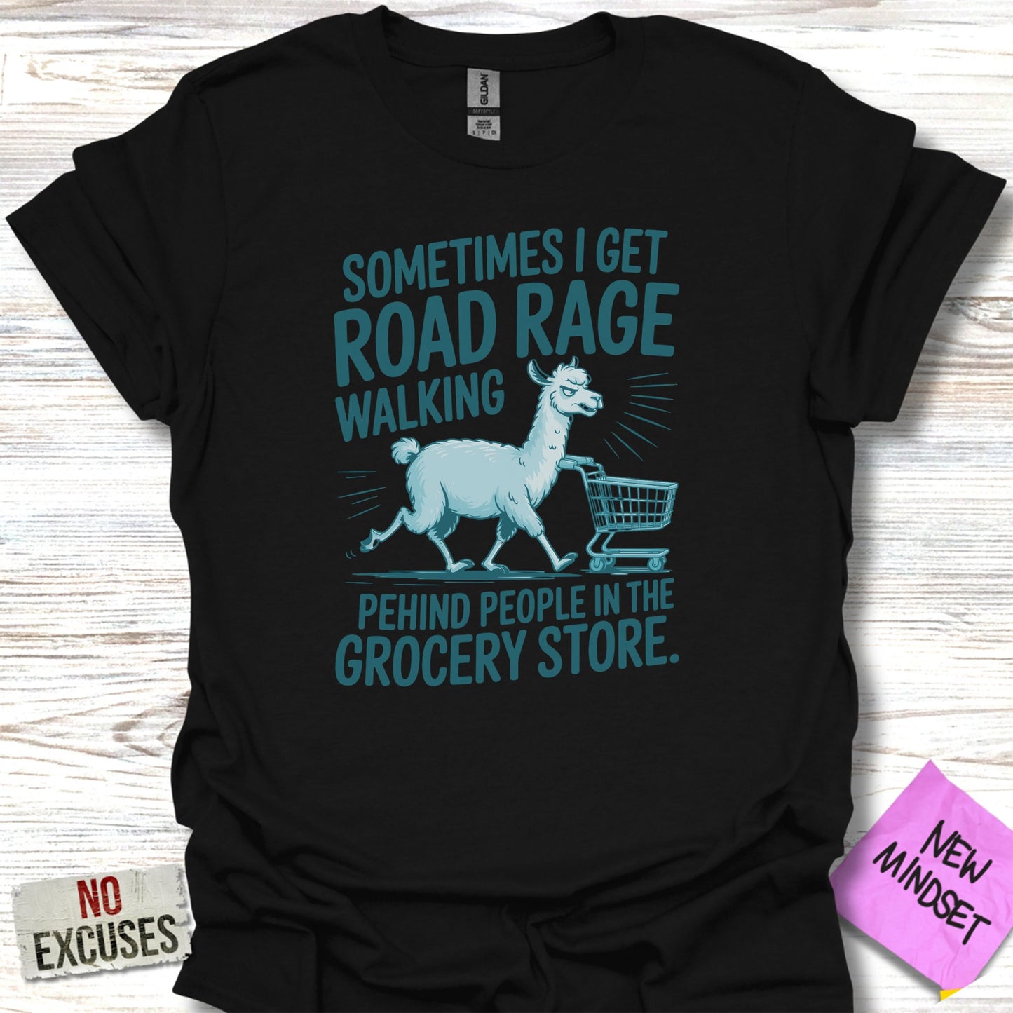Road Rage Walking Behind People in Grocery Product Type