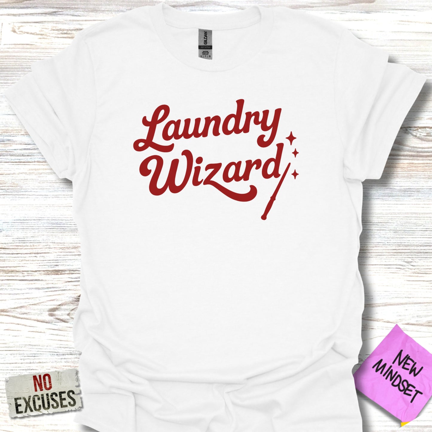 Laundry Wizard Graphic White T-shirt product type