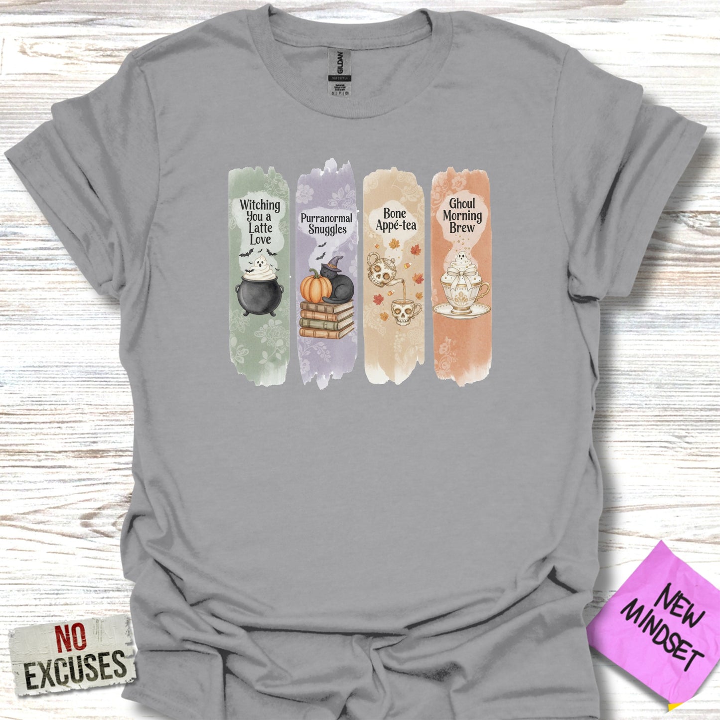 Halloween Cat and Pumpkin Graphic Tee product