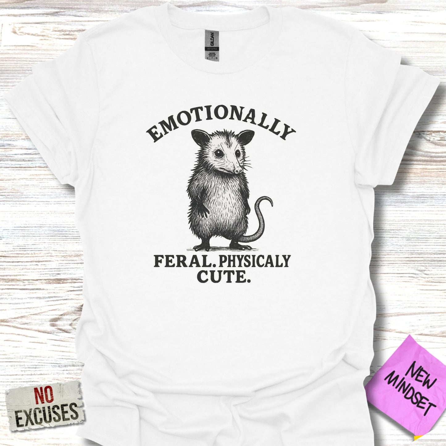 Emotionally Feral Physically Cute Graphic T-shirt product