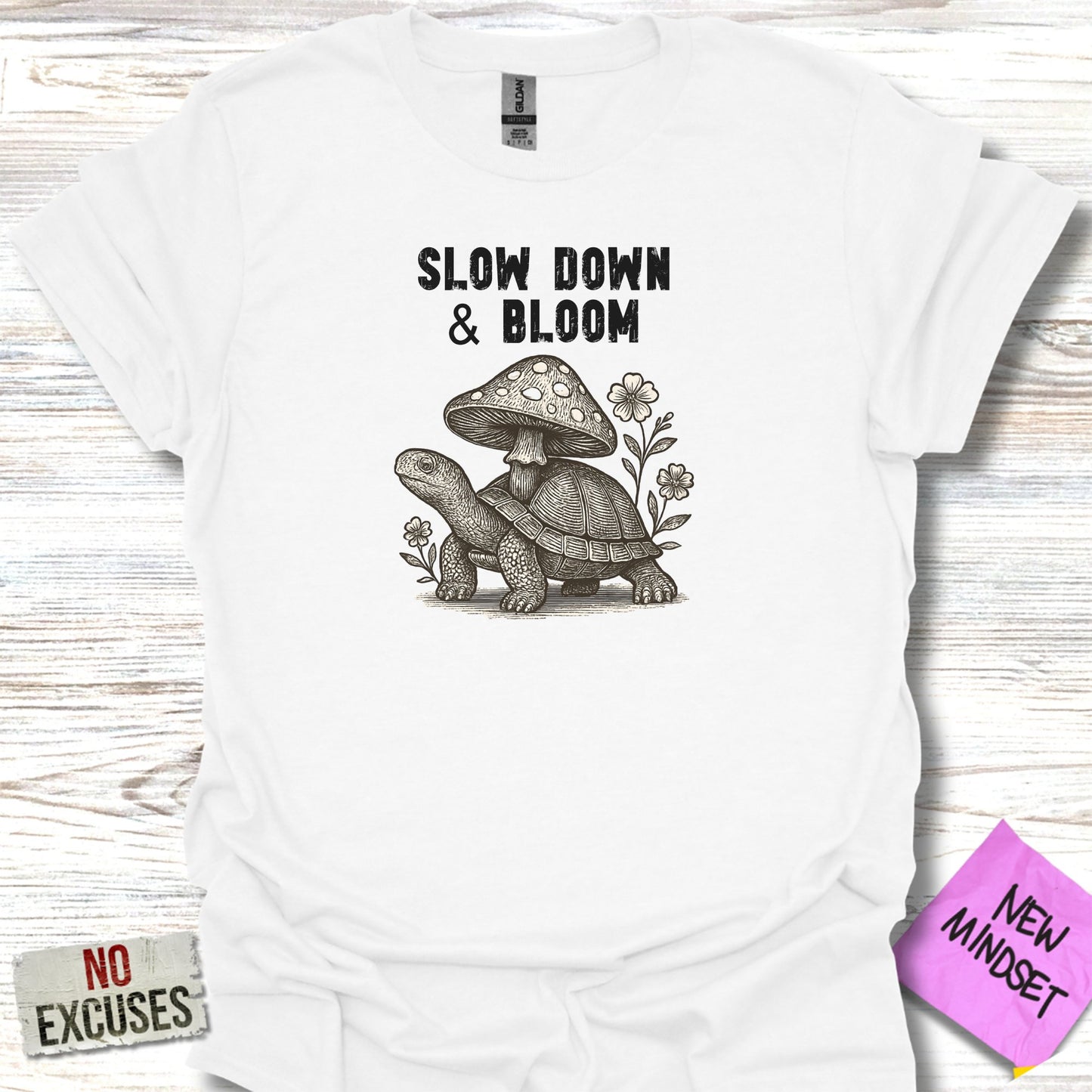 Slow Down and Bloom Graphic Tee product