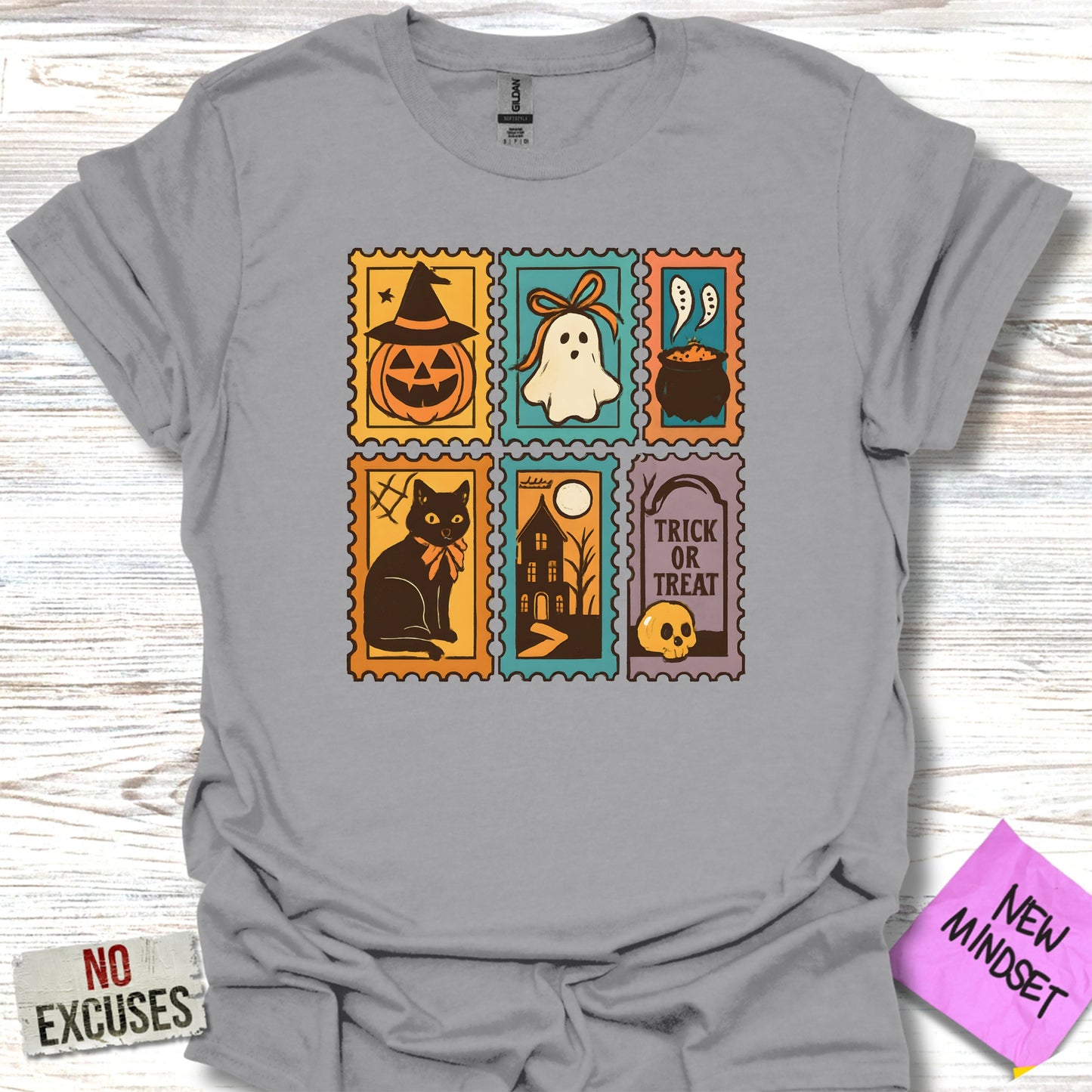 Halloween Stamp Design Graphic T-Shirt product