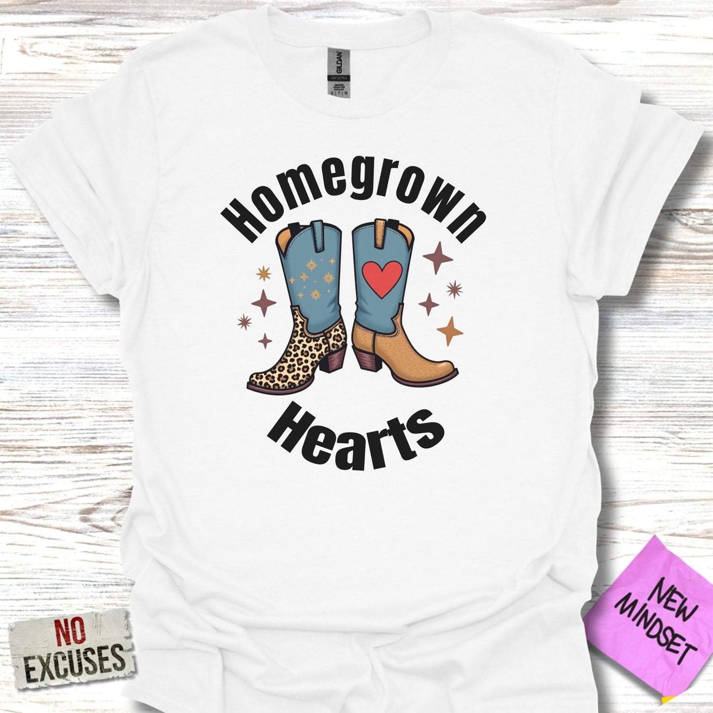 Homegrown Hearts Graphic Tee shirt product type