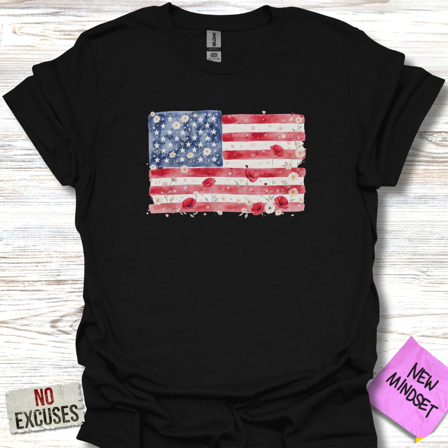 Vintage American Flag Graphic Tee product