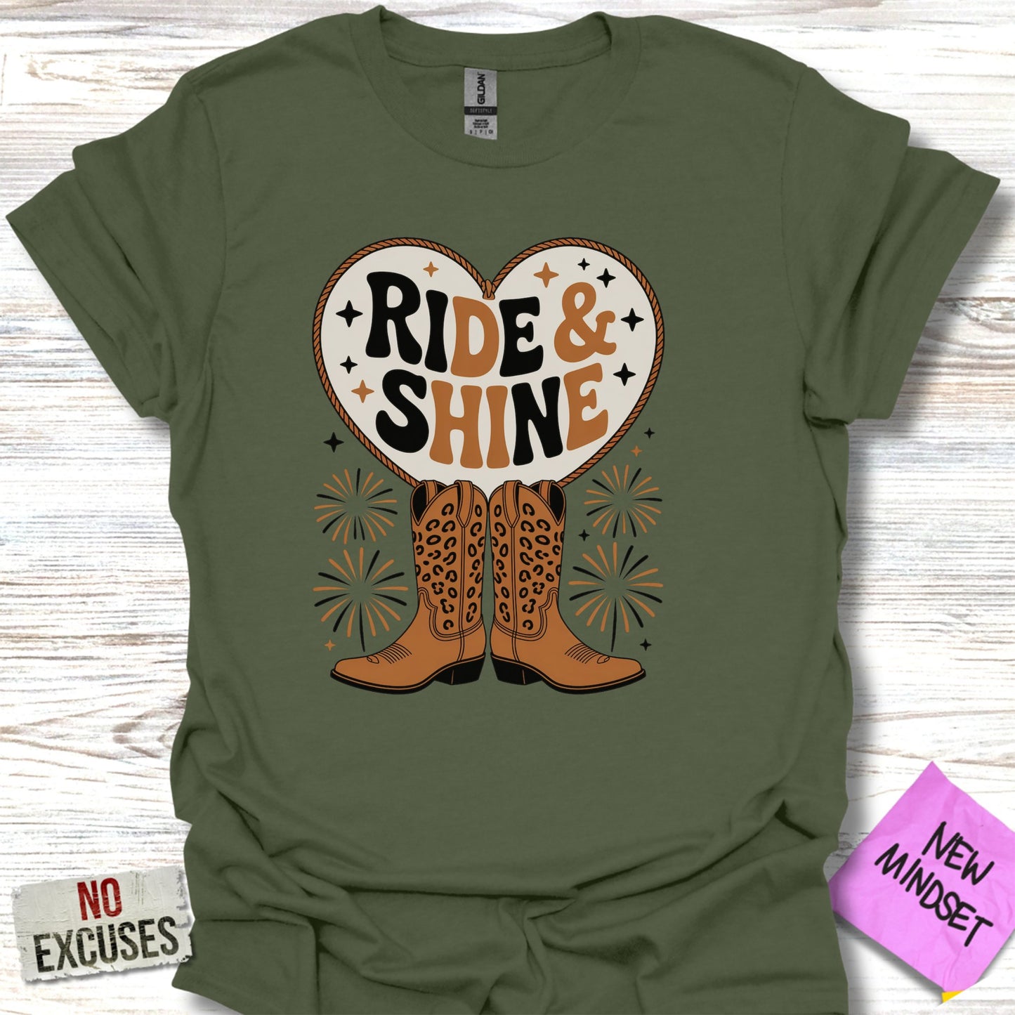 Ride and Shine Cowboy Boots Graphic Tee product