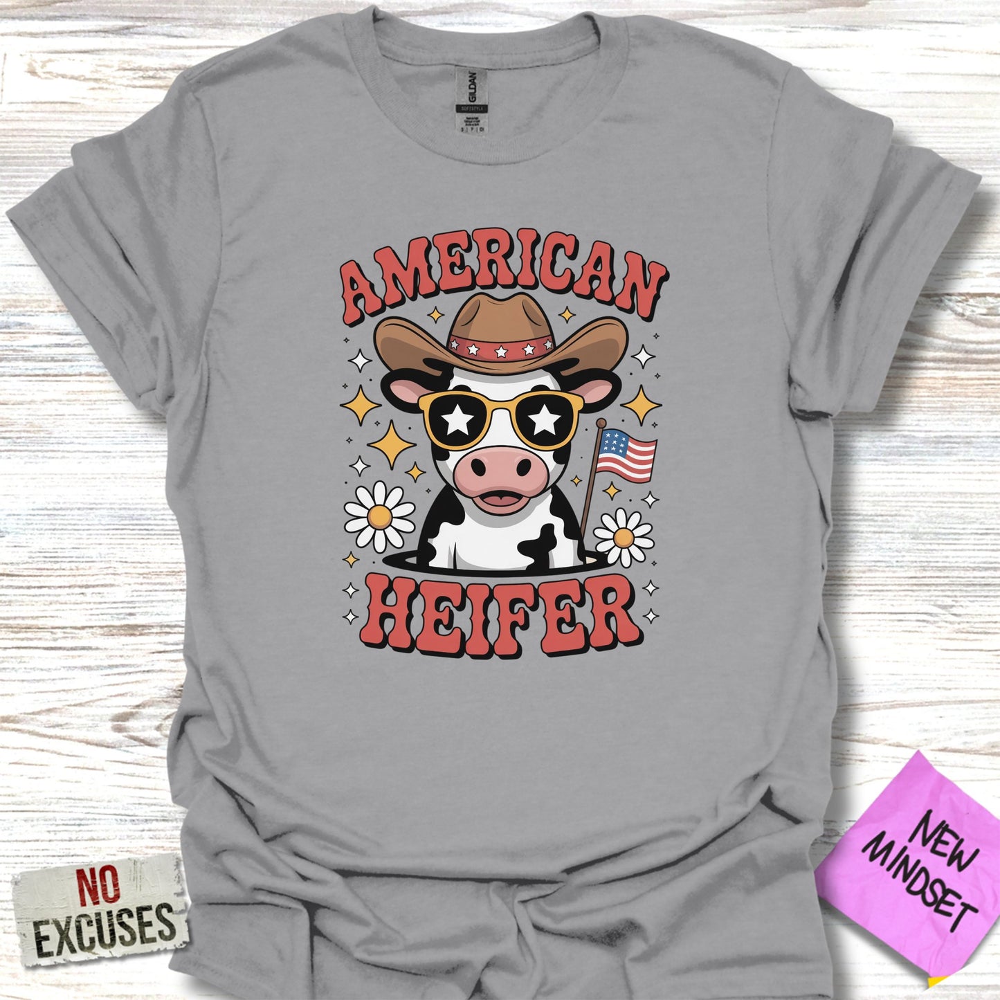 American Heifer Cowboy Themed T-shirt product