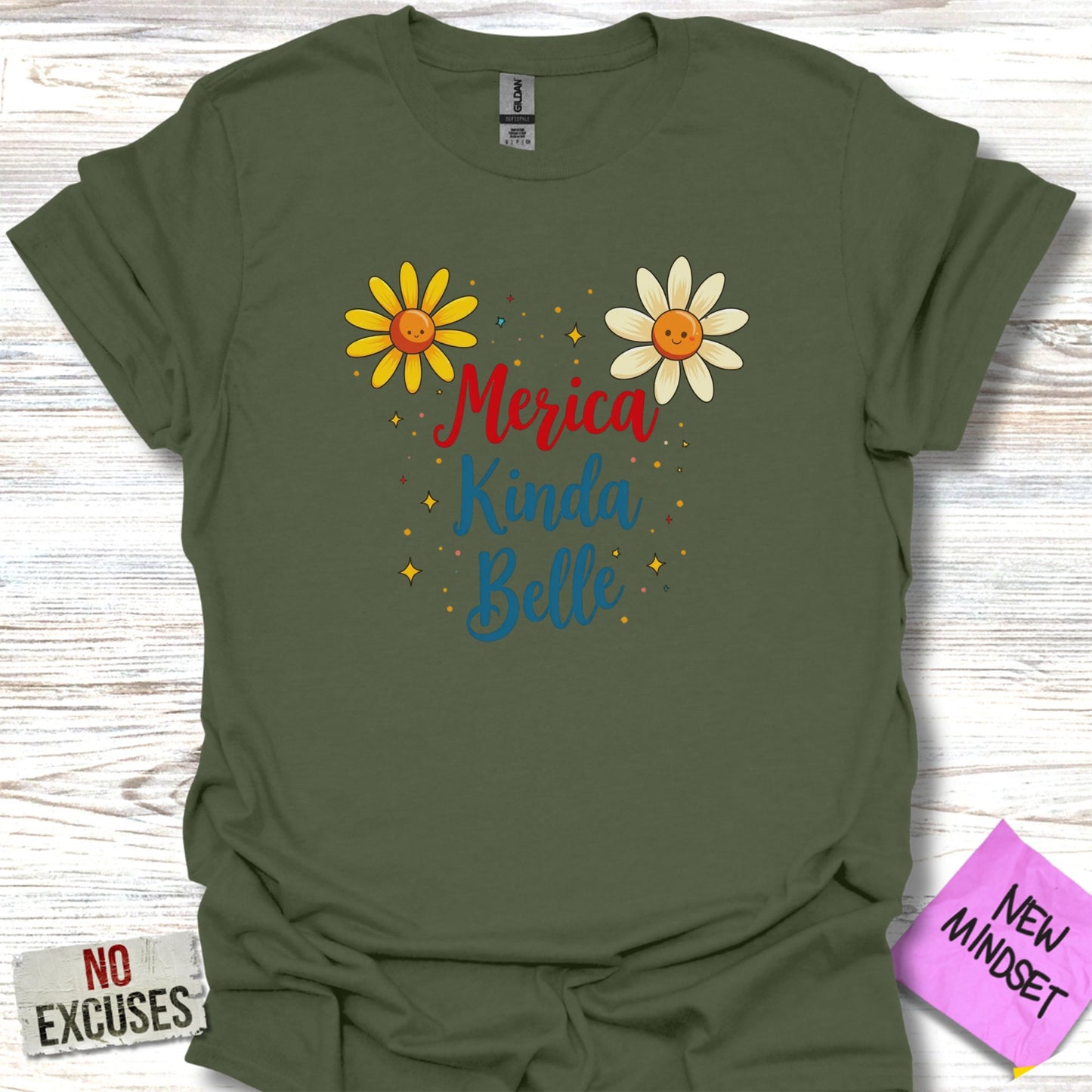 Merica Kinda Belle Flower Graphic T-shirt product