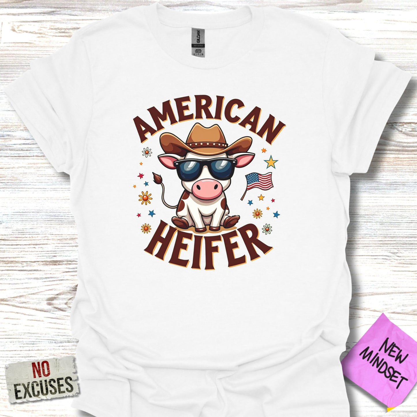 American Heifer Graphic Tee for Dairy Lovers product