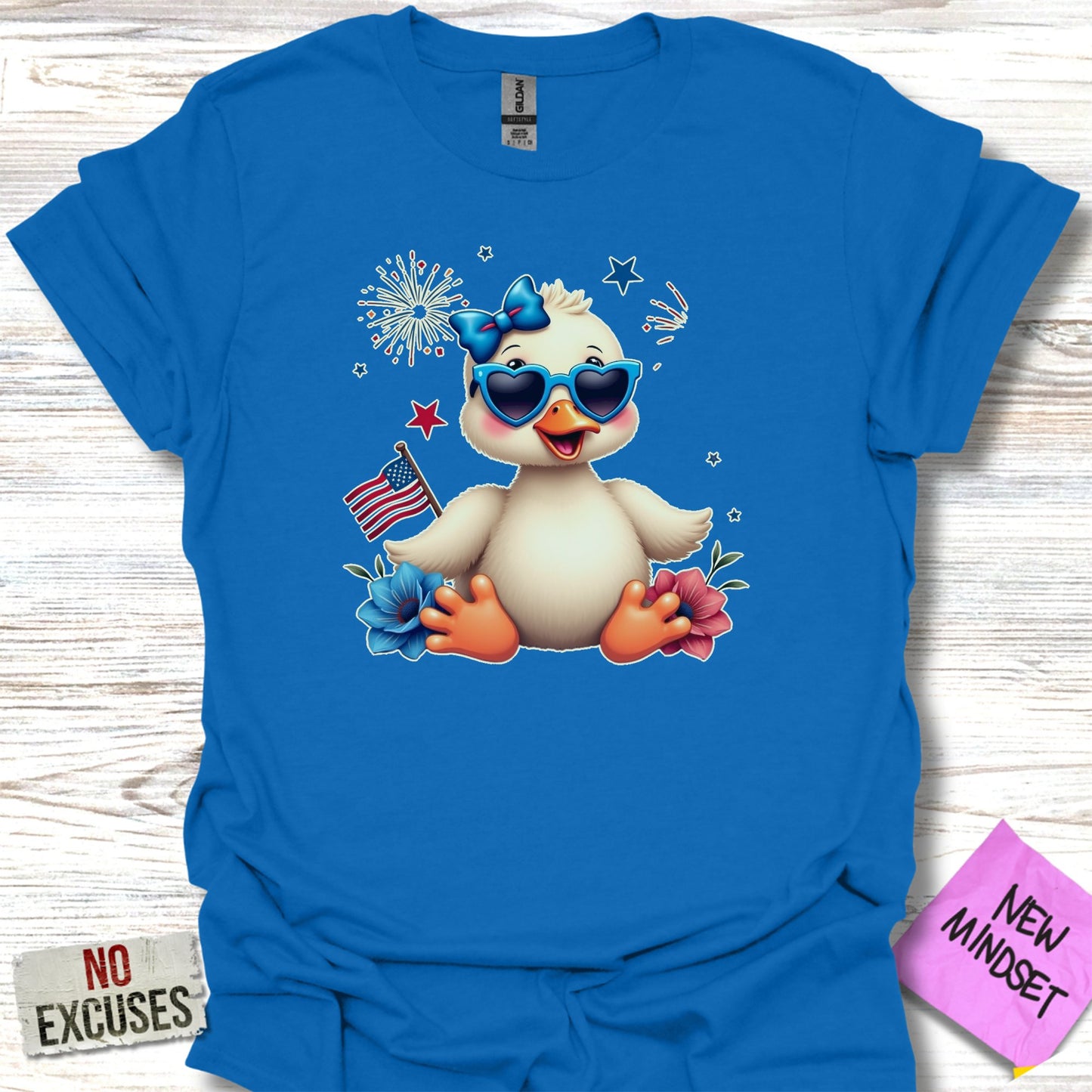 Cute Duck Graphic with Sunglasses T-Shirt product type