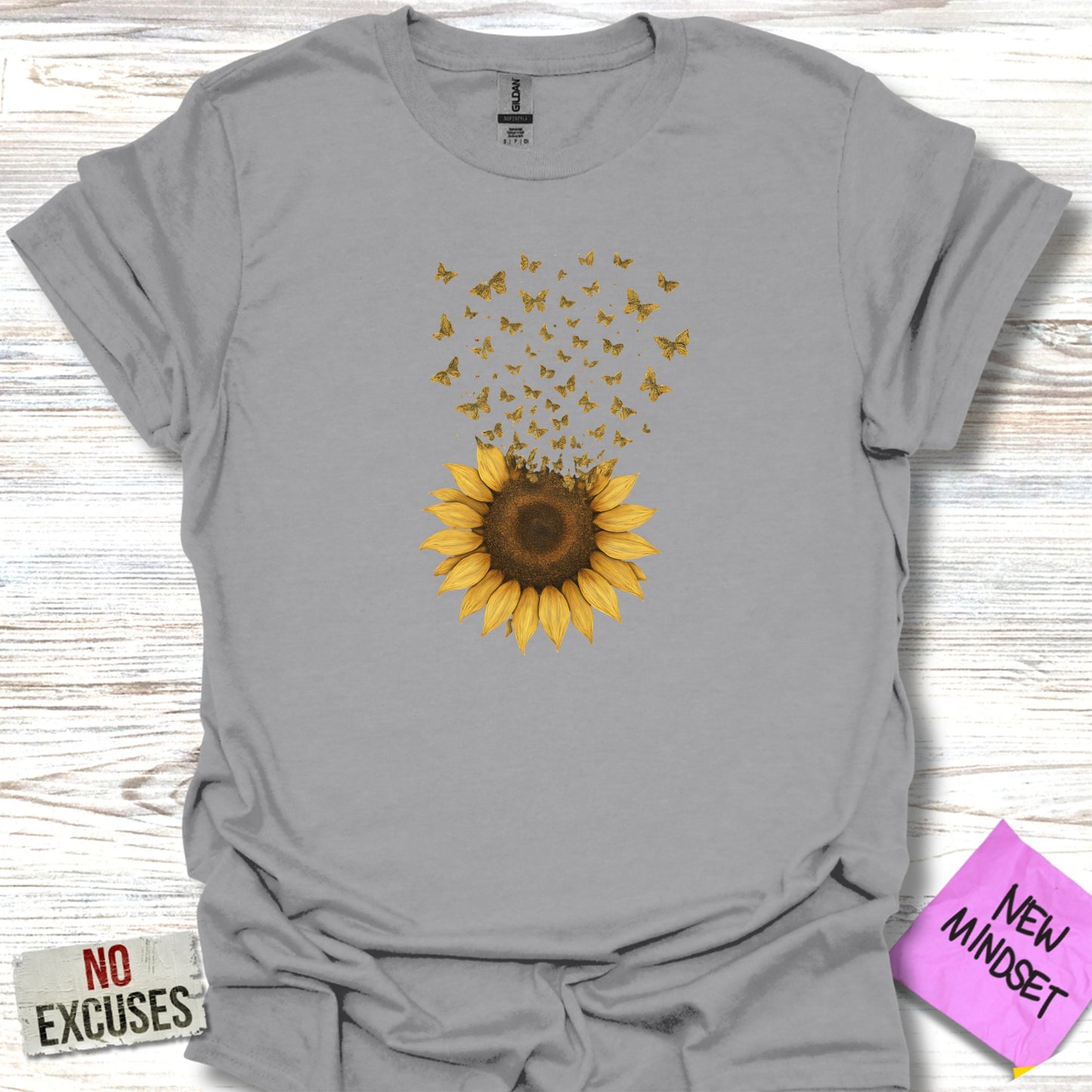 Sunflower and Butterflies Graphic T-Shirt product type