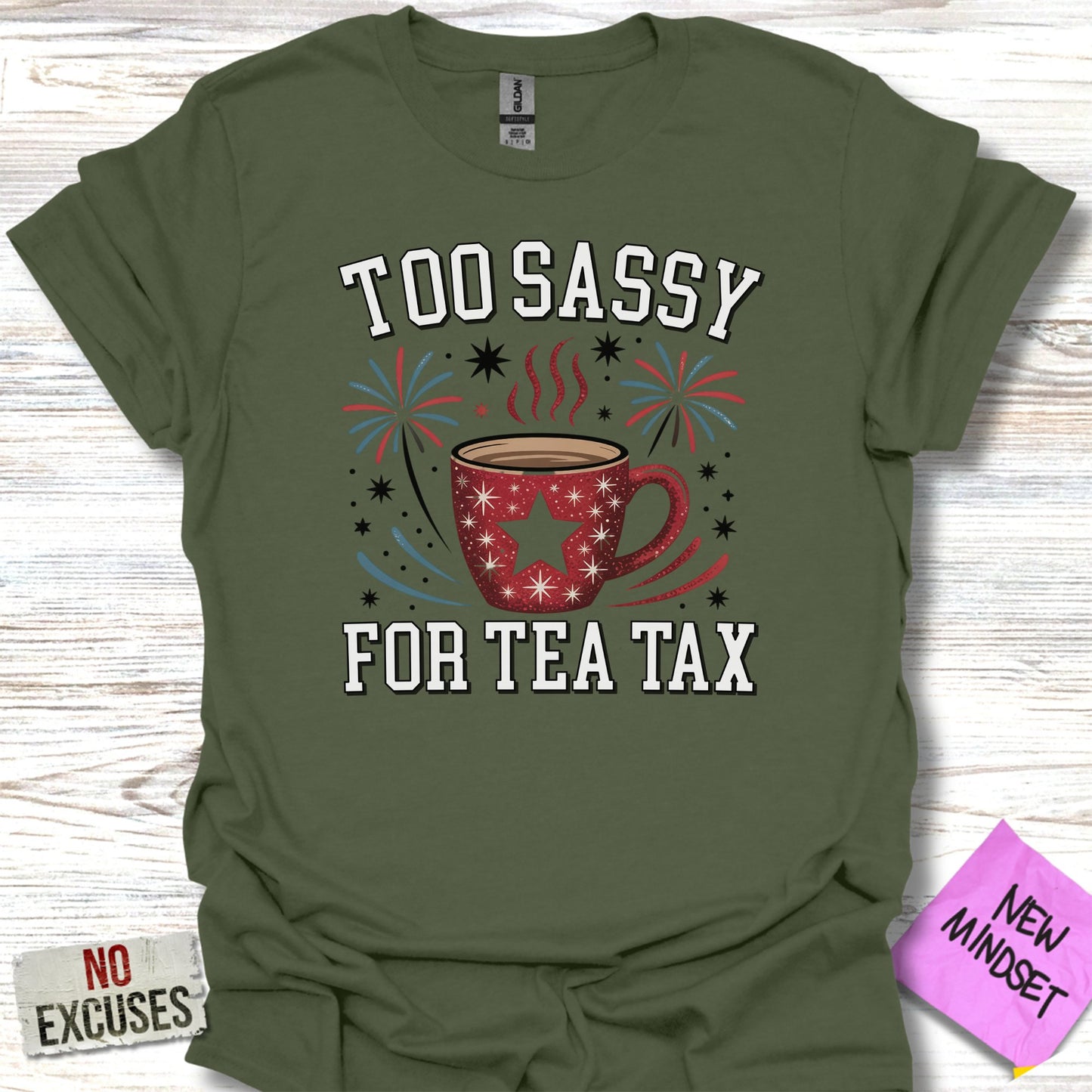 Too Sassy For Tea Tax Graphic T-shirt product type