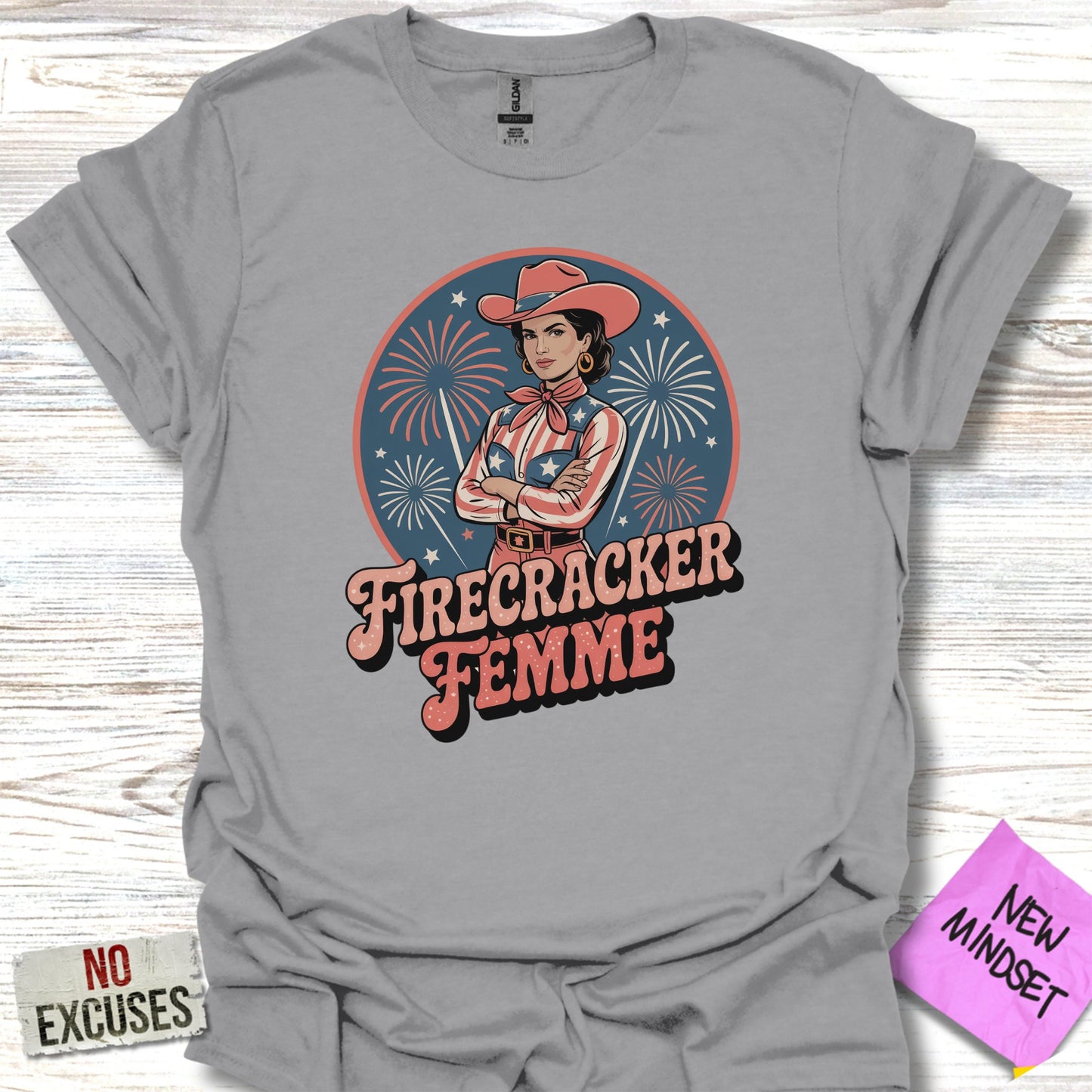Firecracker Femme Graphic T-Shirt Eye-Catching Product
