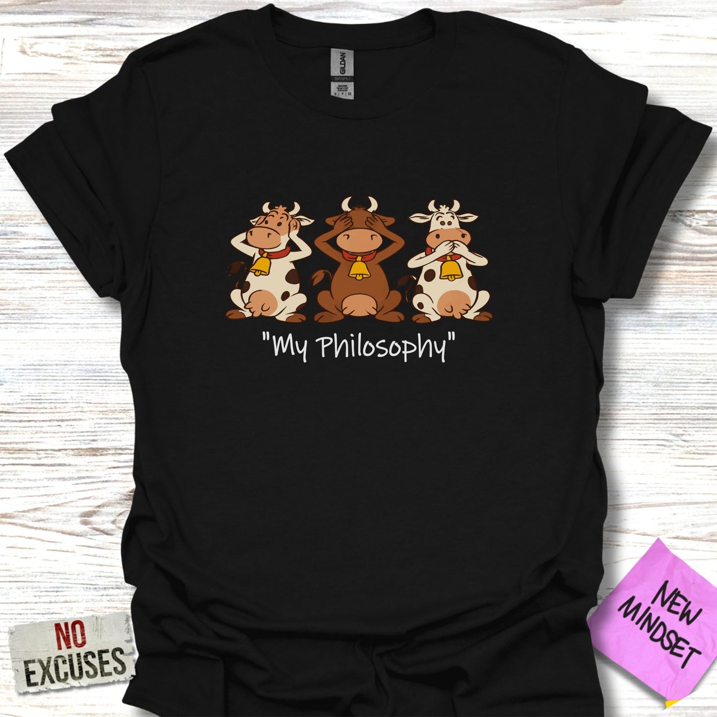 Funny Cows My Philosophy Graphic T-Shirt product