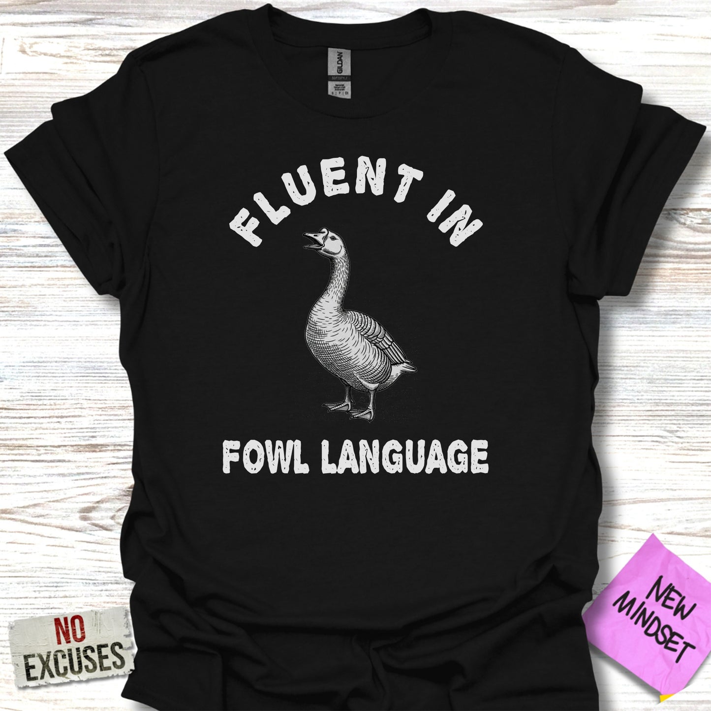 Fluent in Fowl Language Funny Graphic T-Shirt product