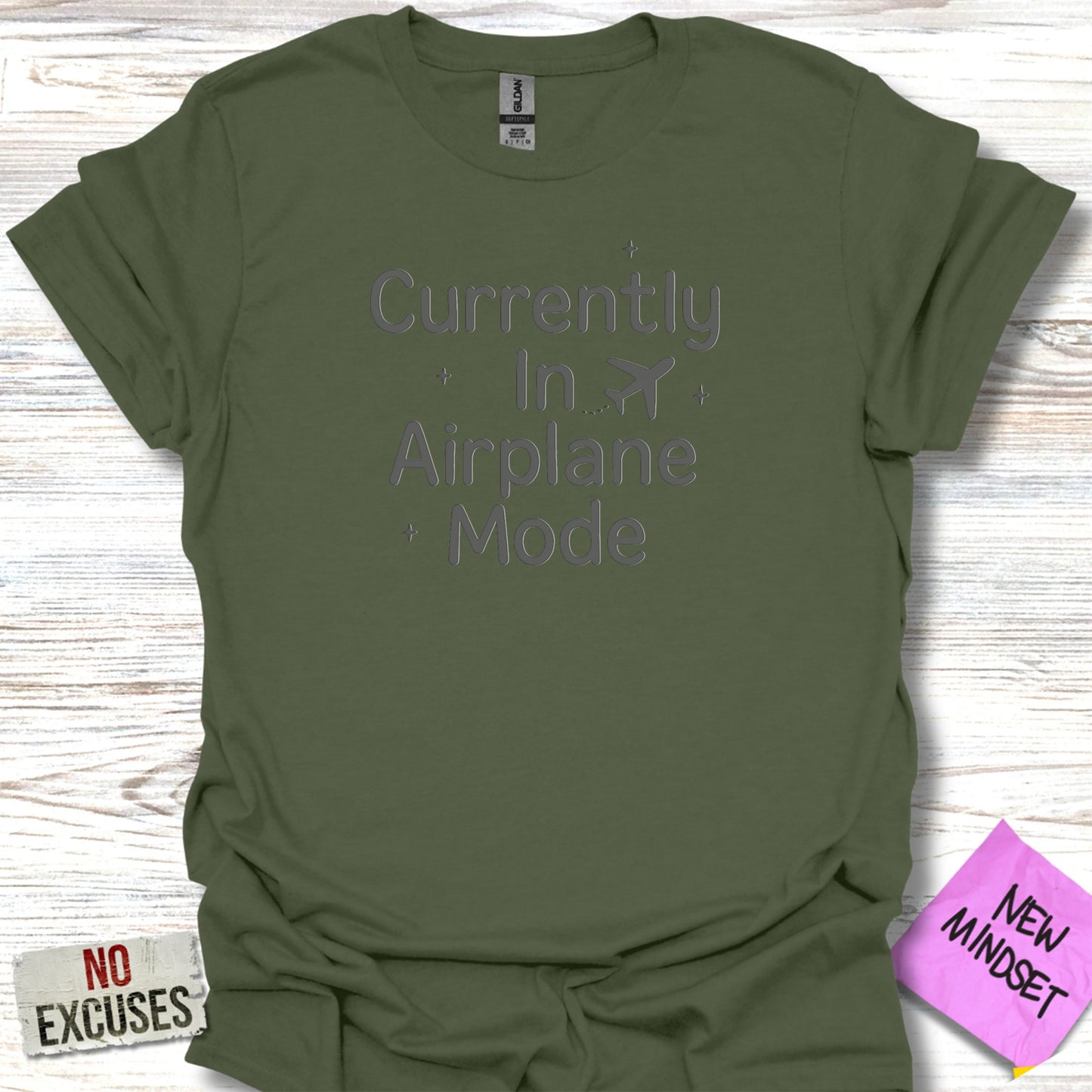 Currently In Airplane Mode Graphic Shirt