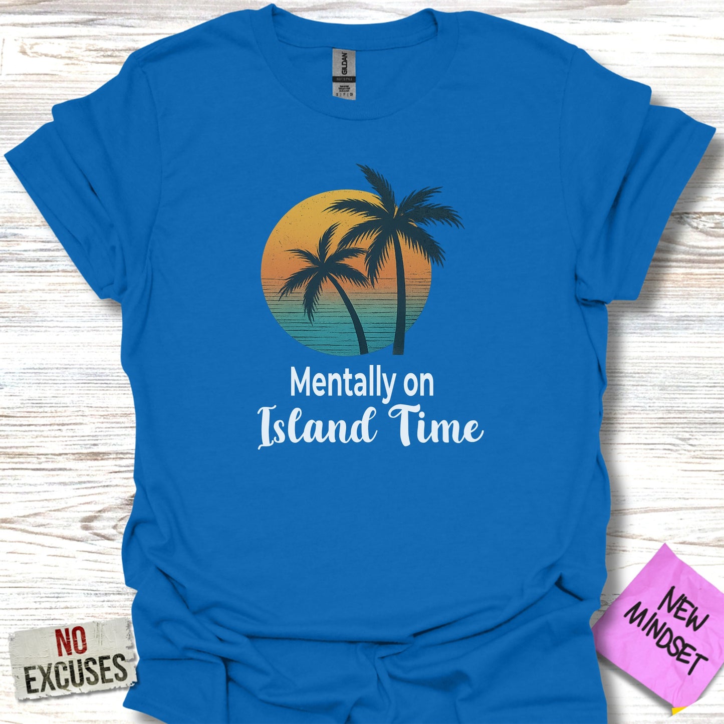 Mentally on Island Time Relaxing Beach Tee product