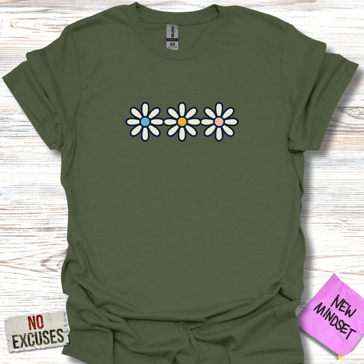 Cute Daisy Pattern Graphic T-Shirt product