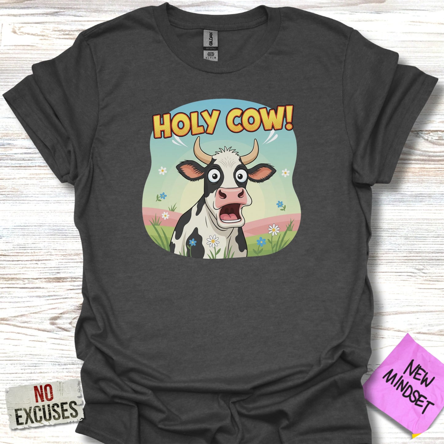 Holy Cow Graphic Tee Funny Outfit Statement product type